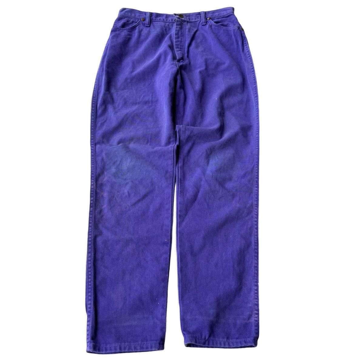 Vintage × Wrangler 90s WRANGLER STRAIGHT LEG PURPLE WASHED JEANS PANTS VINTAGE Size US 32 / EU 48 - 9 Thumbnail