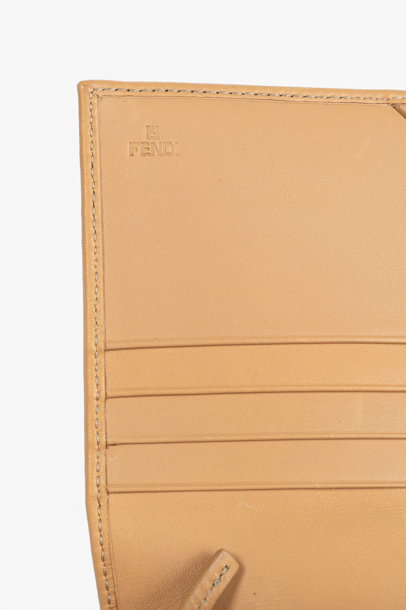 Fendi Fendi Beige FF Zucca Long Wallet Size ONE SIZE - 8 Thumbnail