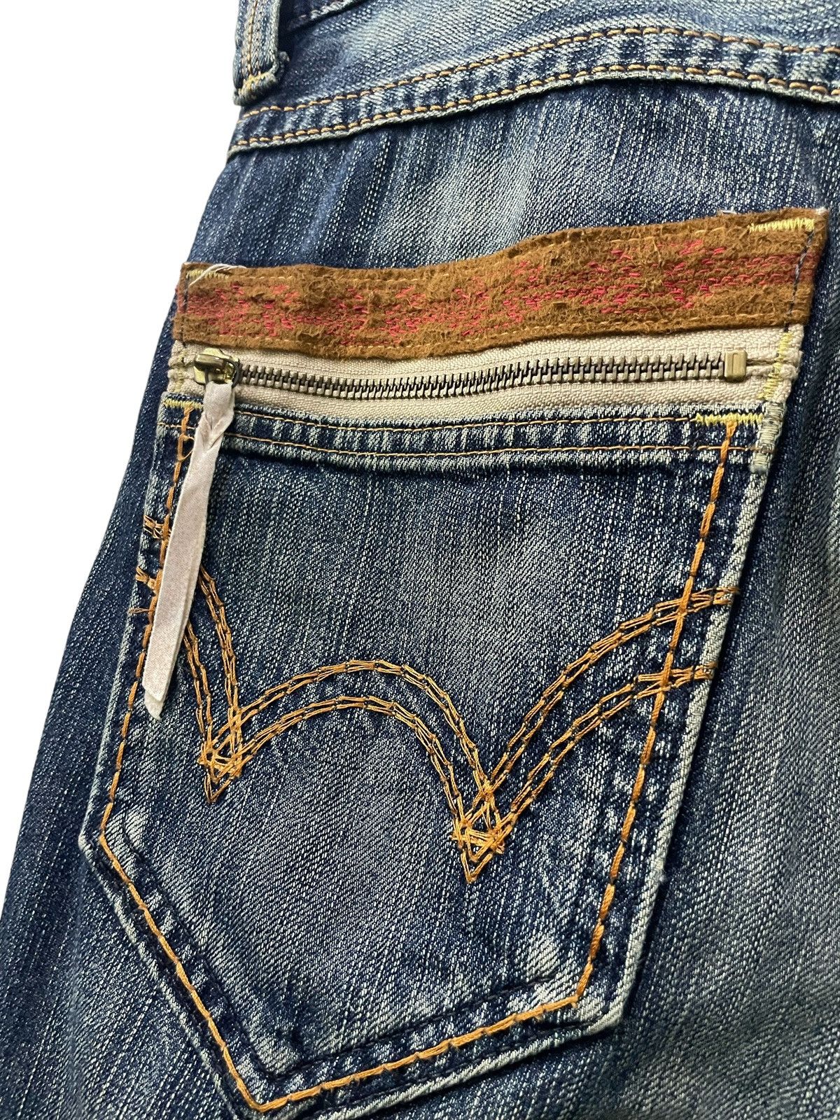 Edwin × Vintage Edwin Japan Exlusive Vintage Straight Cut Suedes trim Jeans Size US 32 / EU 48 - 13 Thumbnail