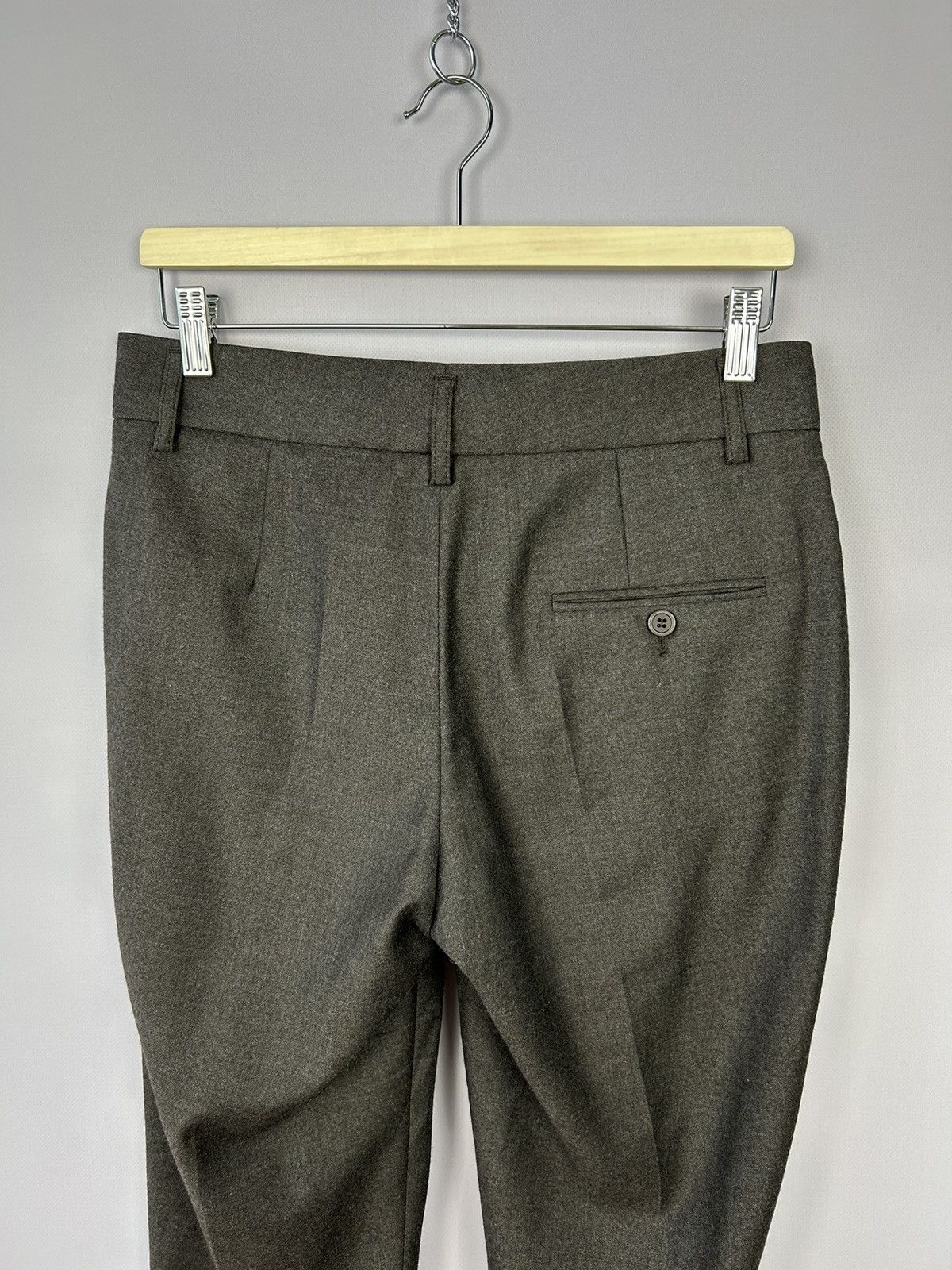 Brunello Cucinelli Gunex by Brunello Cucinelli Brown Wool Cashmere Pants US6 Size 28" / US 6 / IT 42 - 10 Thumbnail