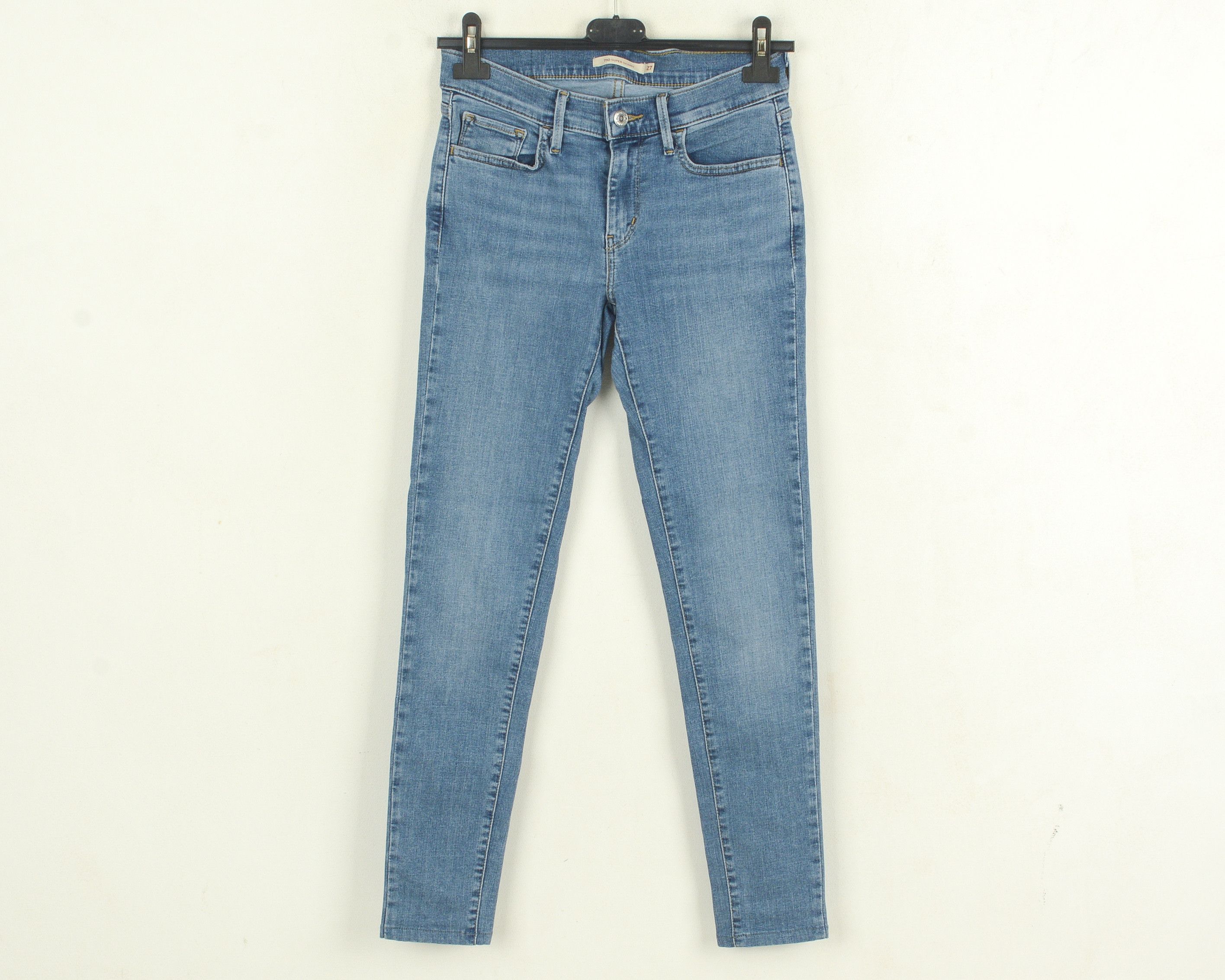 Levi's 710 Women W27 L32 Super Skinny Jeans Trousers Pants Stretchy Size 27" / US 4 / IT 40 - 1 Thumbnail