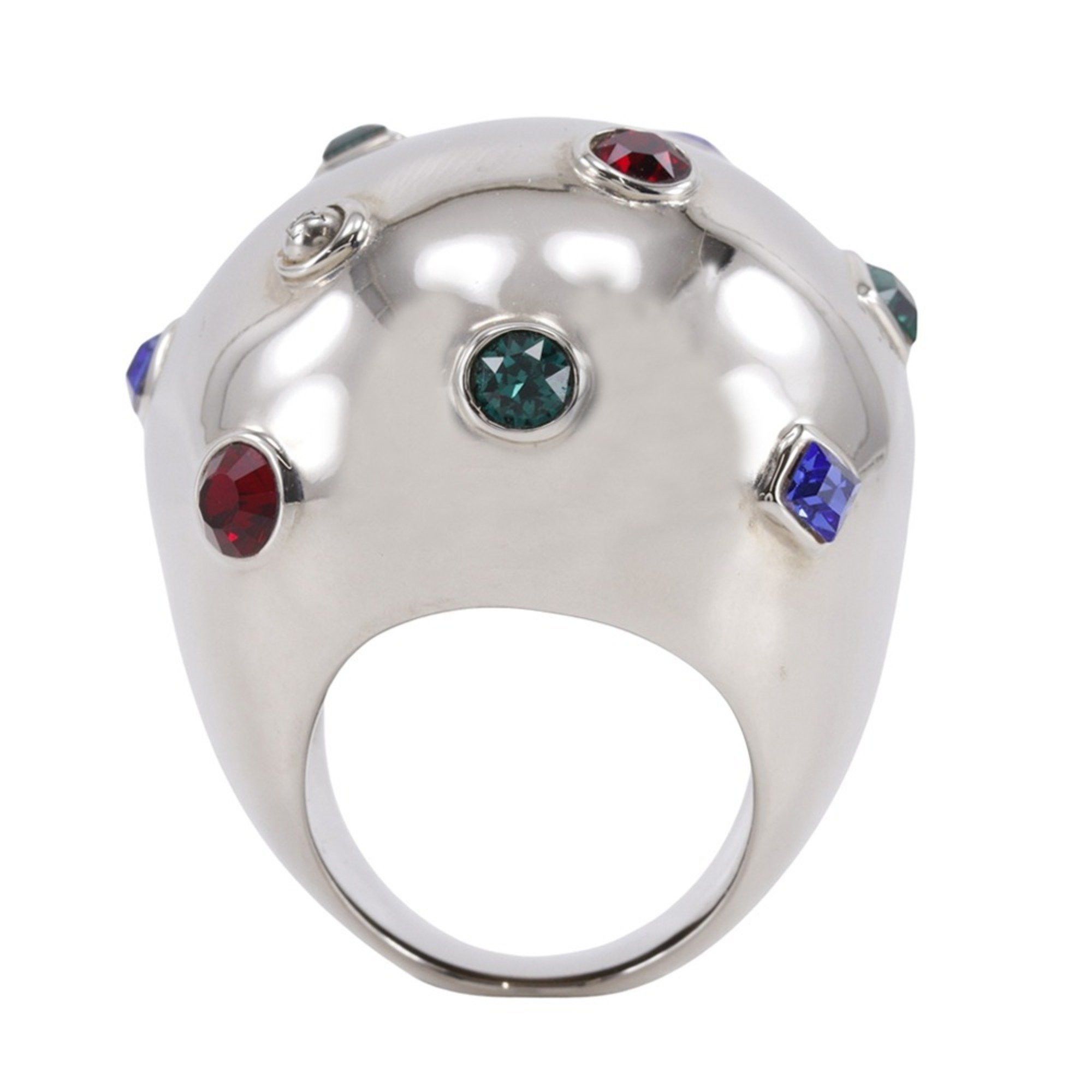 Louis Vuitton Louis Vuitton Bookle Dreille Ring, Size 13.5, Strass Cocktail Planet Design with Rhinestones, Multicolor, Approx. 36.04g, Unisex Size ONE SIZE - 1 Thumbnail