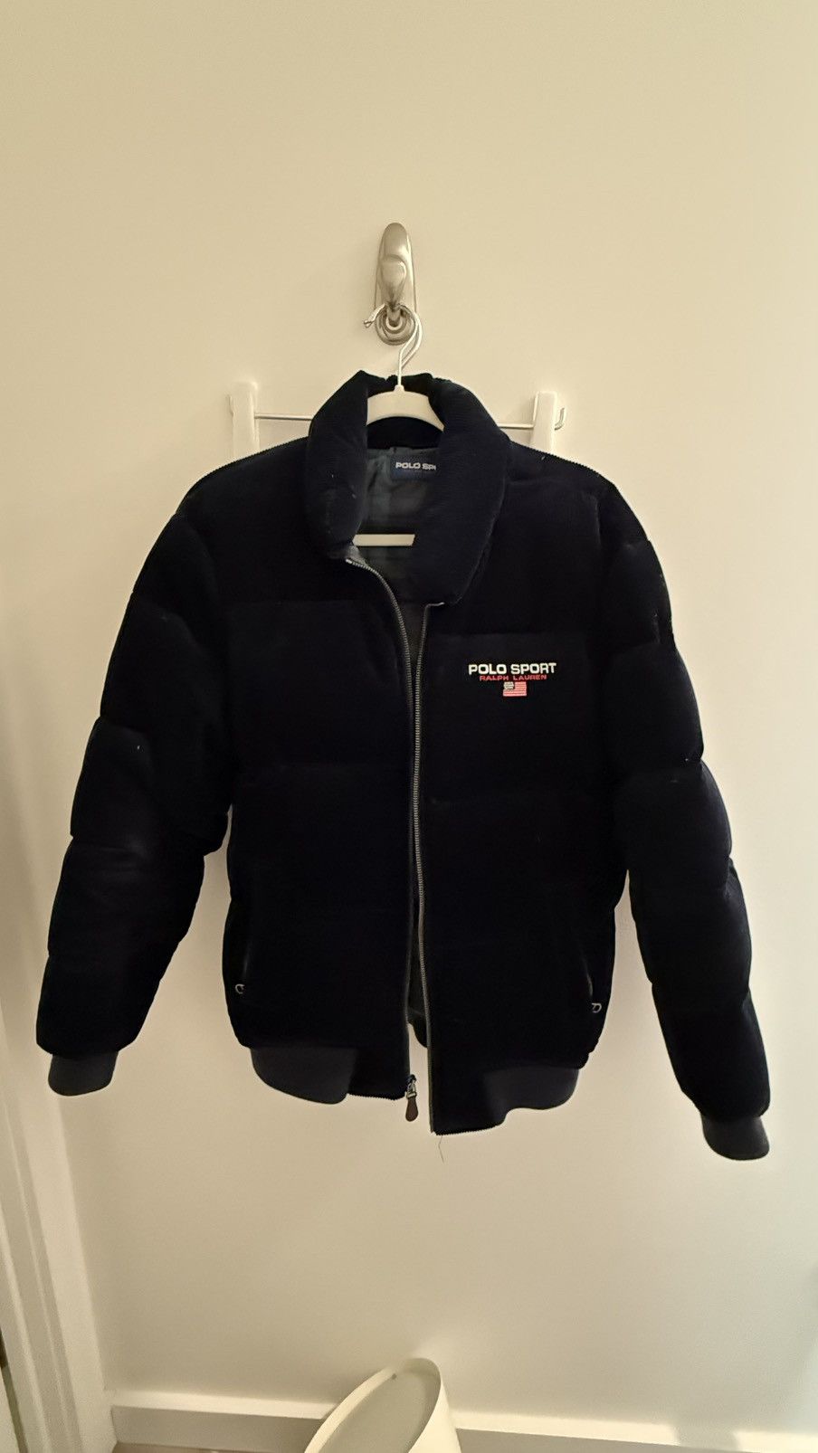 Polo Ralph Lauren Polo RL Navy corduroy down jacket Size US S / EU 44-46 / 1 - 2 Thumbnail