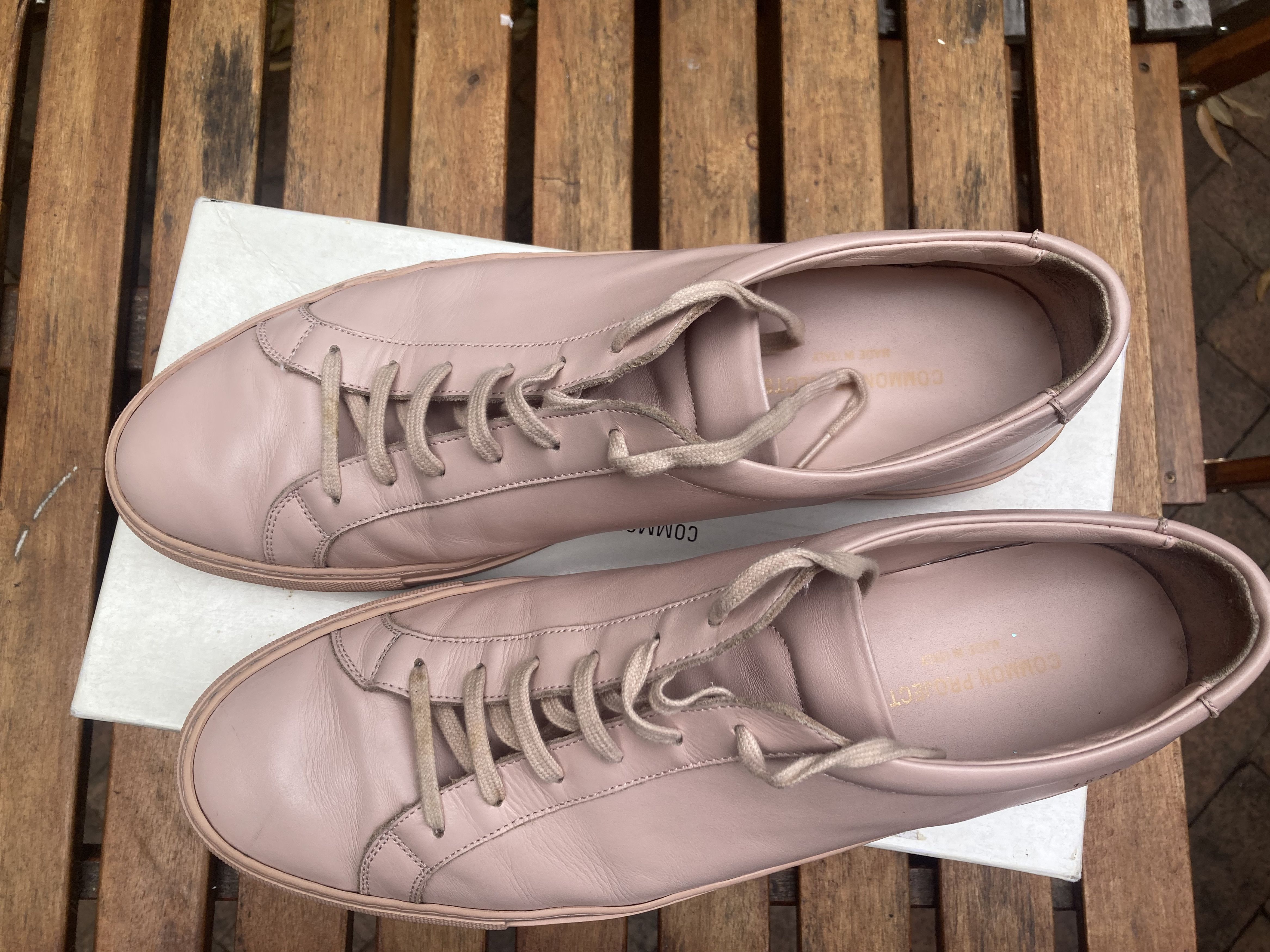 Common Projects Low Top Achilles Blush Pink Size US 12.5 / EU 45-46 - 2 Thumbnail