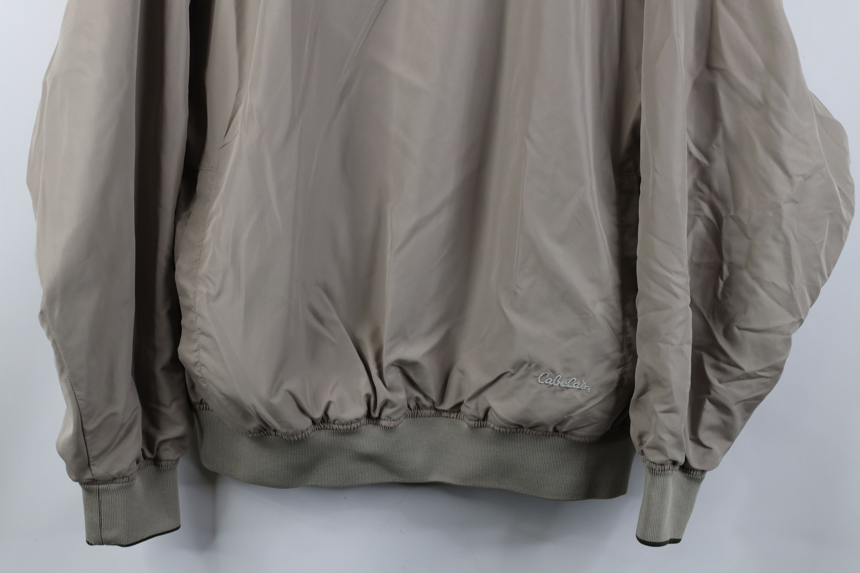 Cabelas Vintage Cabelas Pullover Windbreaker Jacket Beige Khaki Tan Size US L / EU 52-54 / 3 - 3 Thumbnail