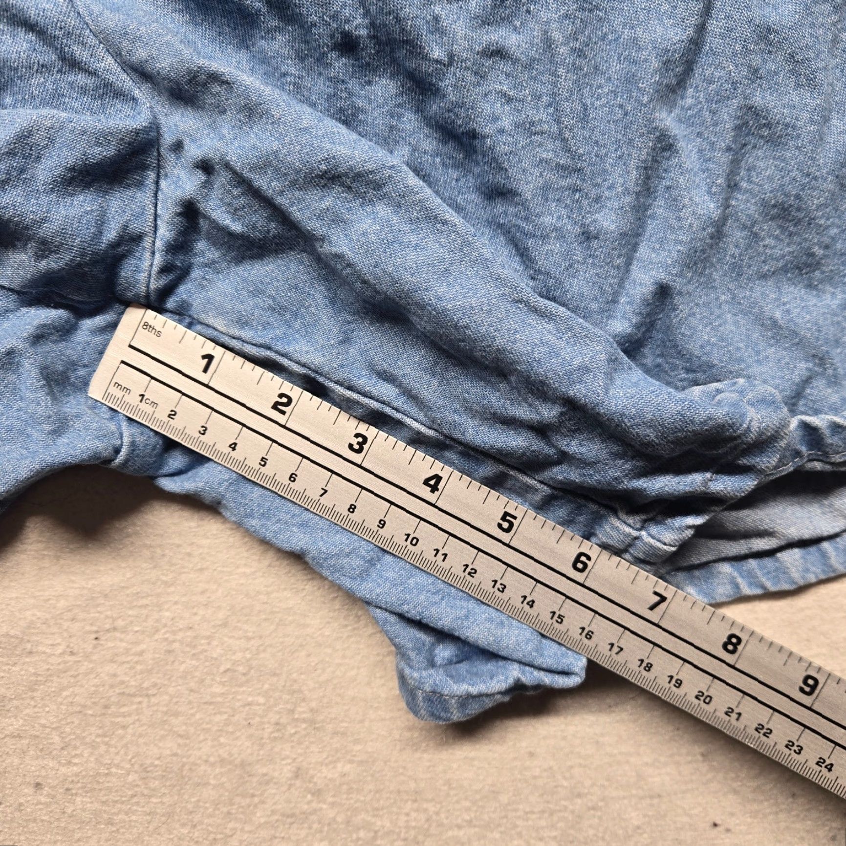 Vintage VINTAGE CHIC Blue Jean Denim High Waisted Bermuda Shorts Women's Size 26W Size 26" / US 2 / IT 38 - 6 Thumbnail