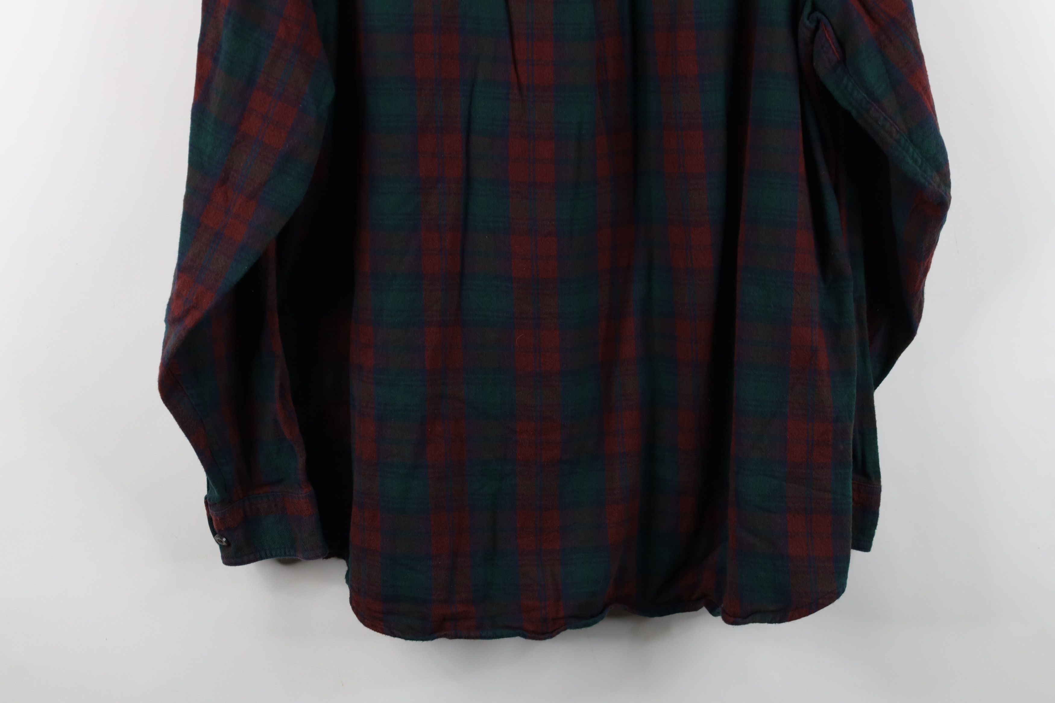 L.L. Bean Vintage 90s LL Bean Flannel Collared Button Down Shirt Plaid Size US L / EU 52-54 / 3 - 13 Thumbnail