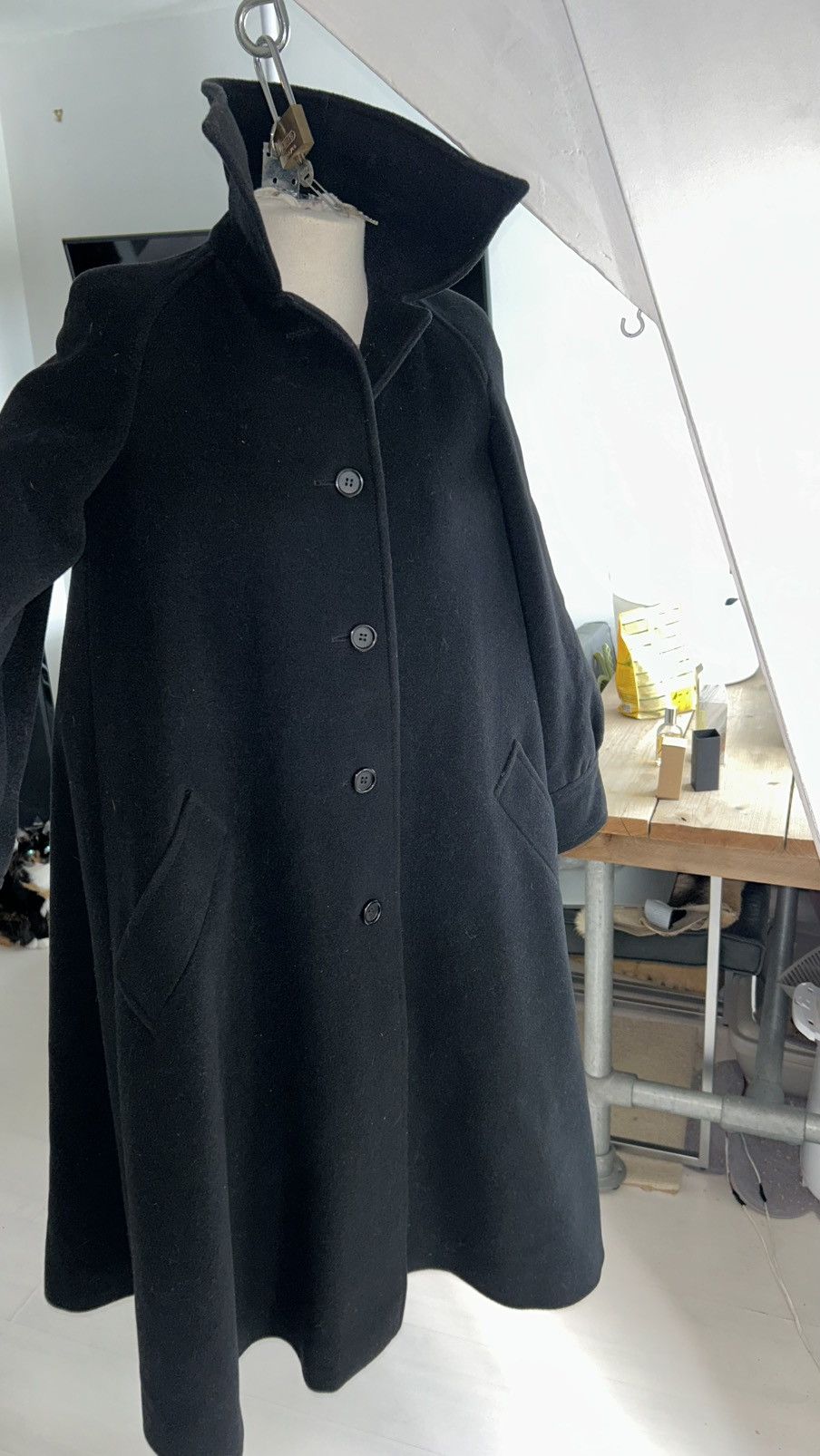 Other Very rare Vintage Maison de Bonneterie Oversized Wool Coat Size ONE SIZE - 15 Thumbnail