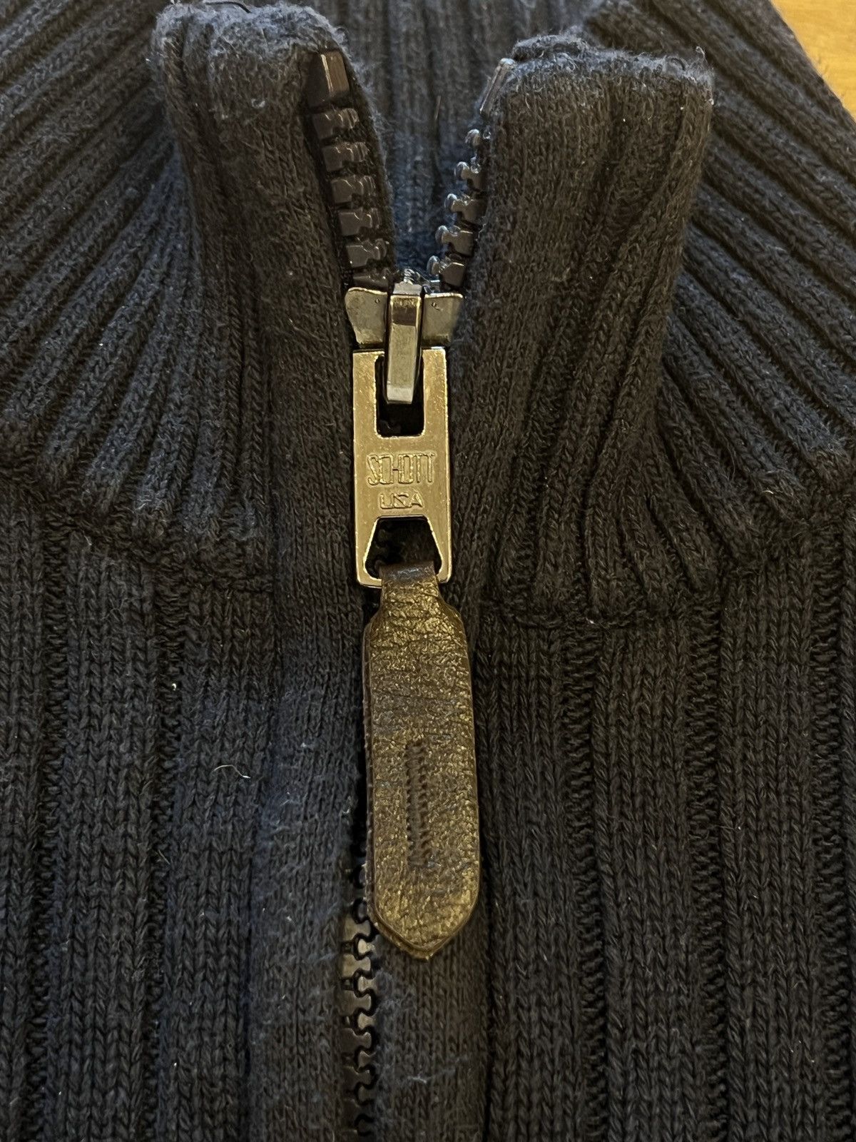 Schott Schott quarter zip knit Size US S / EU 44-46 / 1 - 6 Thumbnail