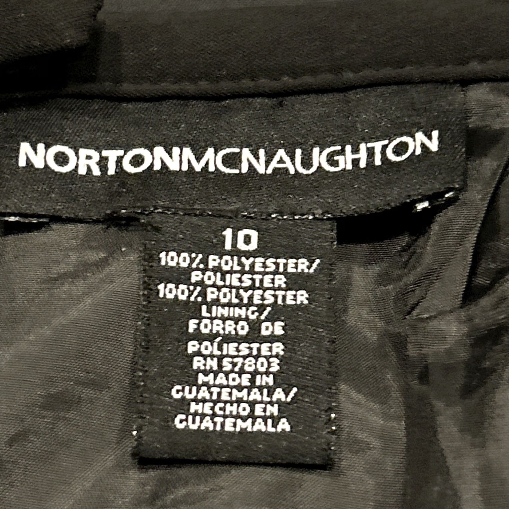 Vintage Norton McNaughton Skirt Womens 10 Black Pleated Hem Lined Size A49 Size 32" / US 10 / IT 46 - 2 Thumbnail