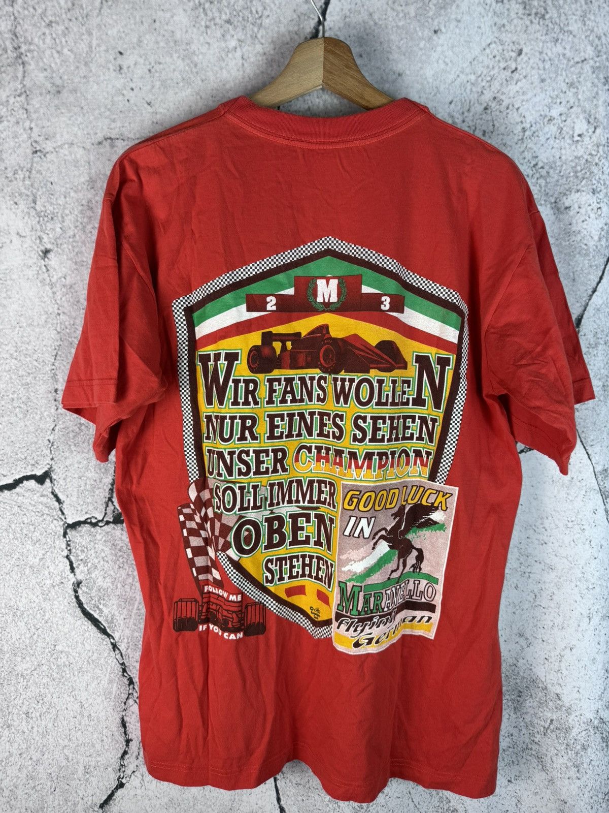 Ferrari Rare Ferrari Maranello Racing moto vintage f1 tee t shirt Size US M / EU 48-50 / 2 - 2 Thumbnail