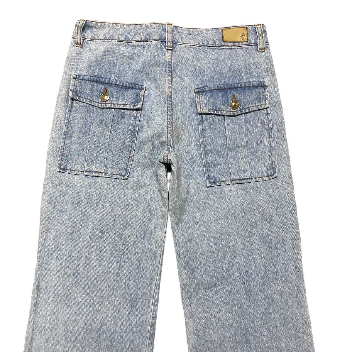 Chloe Denim Flare Jeans Bleu Delave
