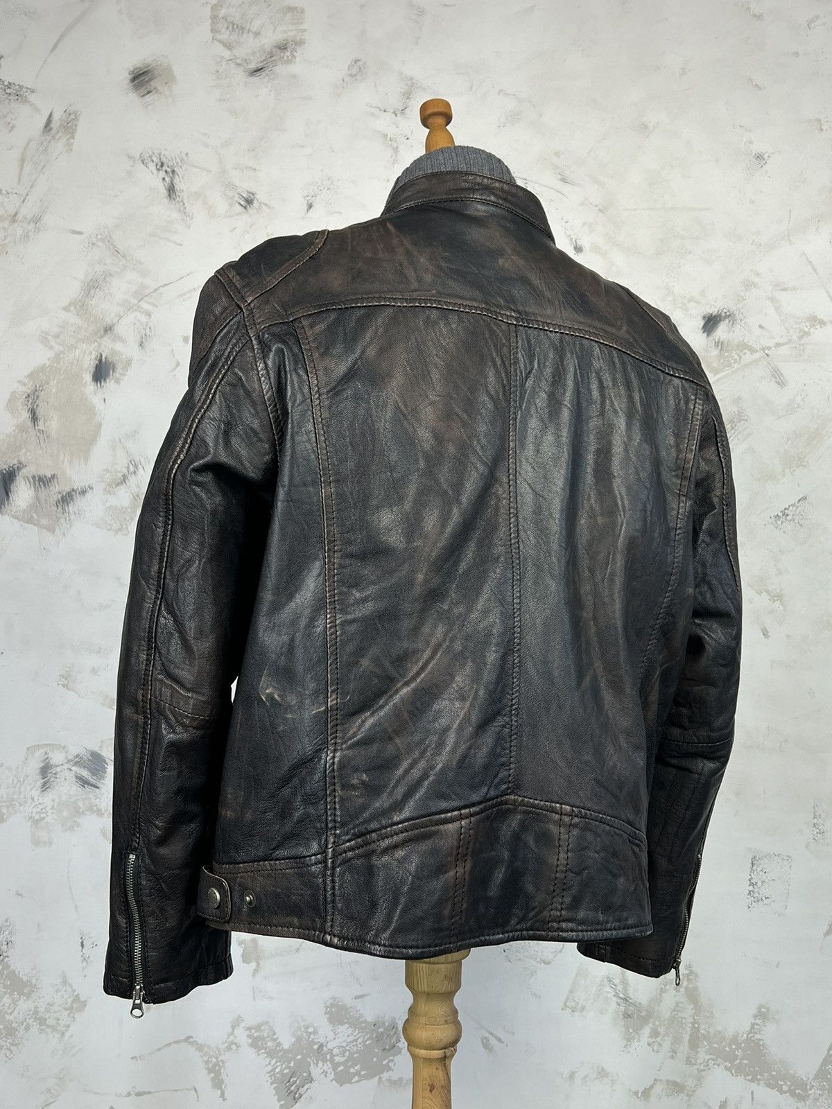 Vintage Vintage Gipsy Germany Leather Jacket Size L - XL Size US L / EU 52-54 / 3 - 5 Thumbnail