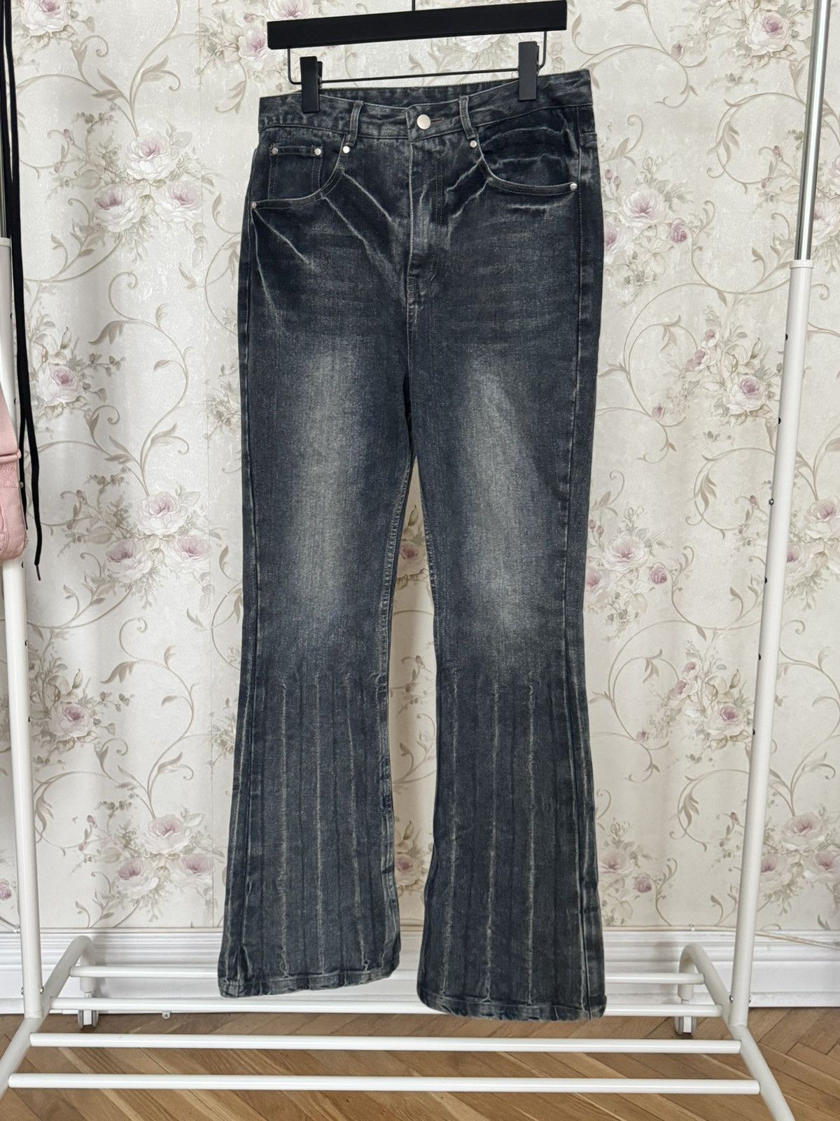 Japanese Brand × Vintage Lost tape flared denim Size US 31 - 1 Thumbnail