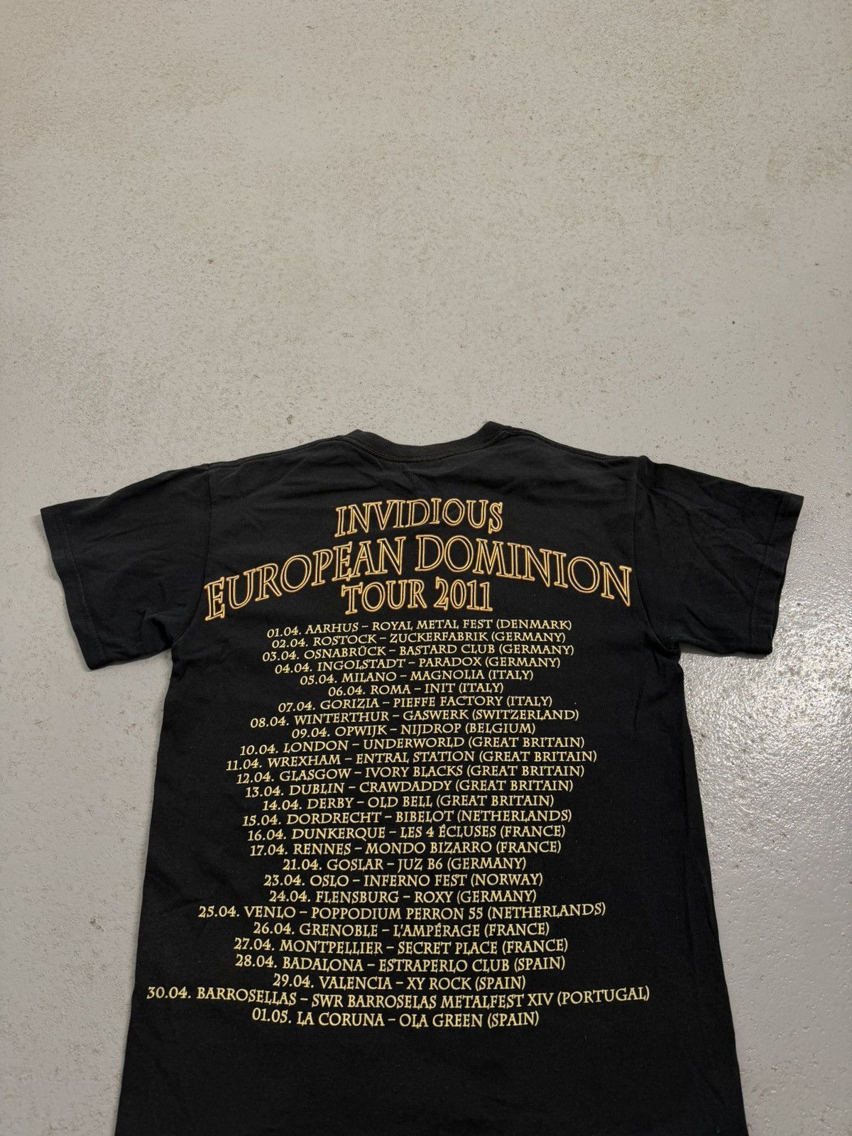 Band Tees Malevolent Creation 2011 Tour Rock T-Shirt Size US S / EU 44-46 / 1 - 7 Thumbnail