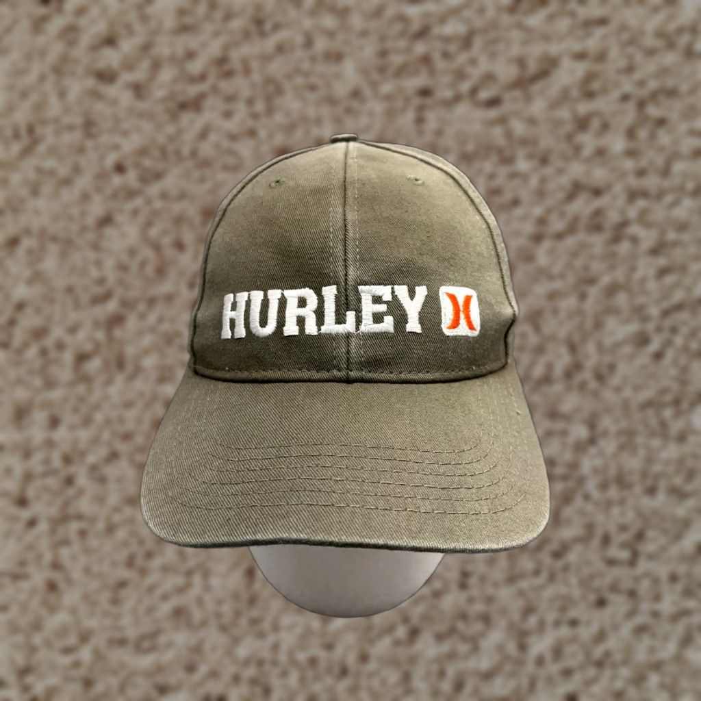Hurley Hurley Hat Cap Snap Back Adult One Size Green Cotton Blend Skate Beach Twill Size ONE SIZE - 1 Thumbnail