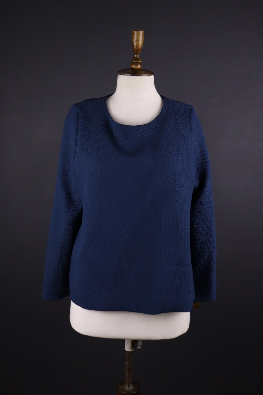 Designer Cop Copine Tou Top Blue Long Sleeve Top Shirt Size L Size L / US 10 / IT 46 - 1 Thumbnail