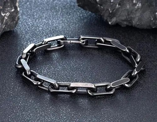 Jewelry Retro Motorcycle Chain Bracelet Size ONE SIZE - 2 Thumbnail