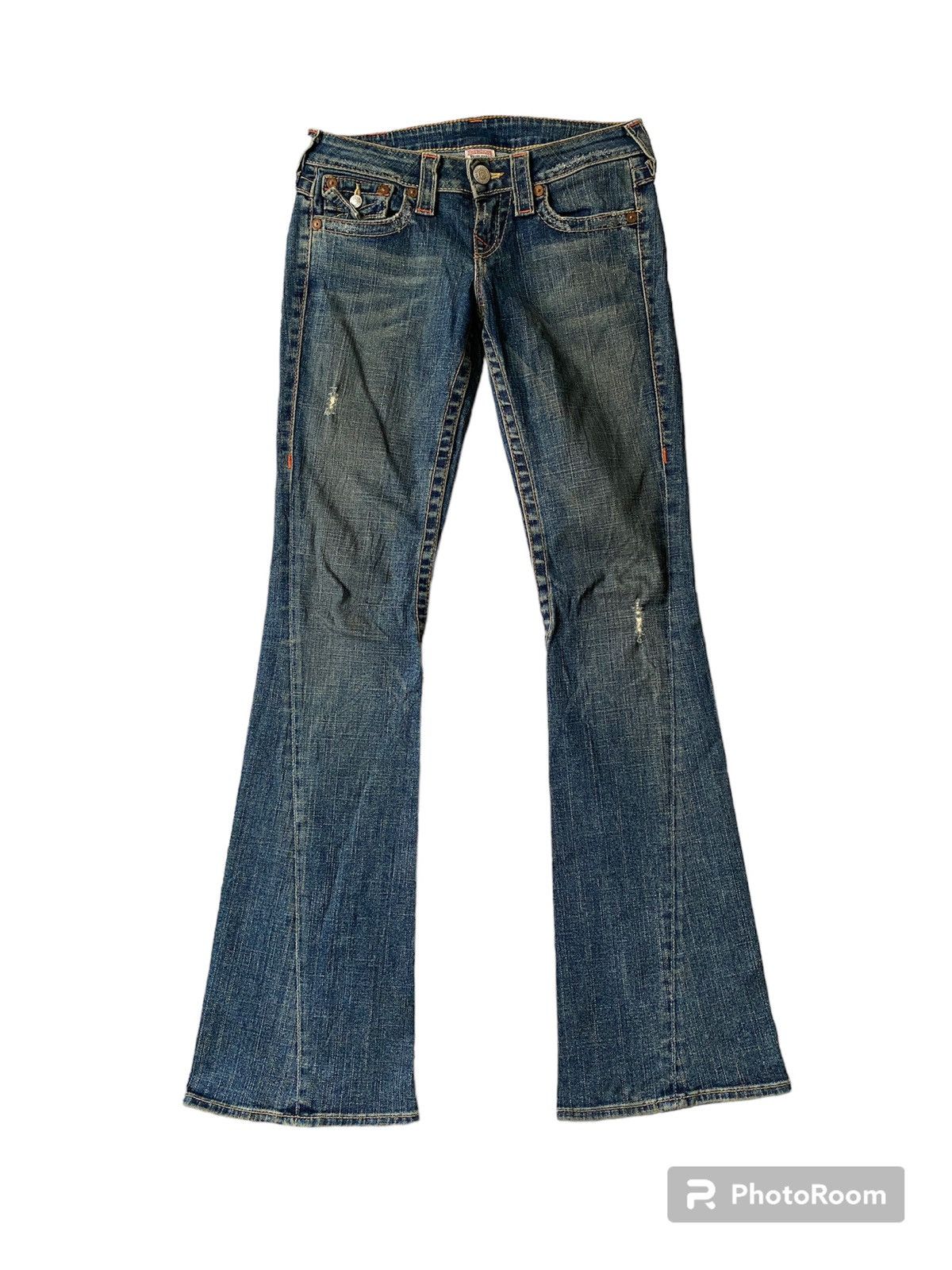 True Religion True Religion Low Rise Flare Denim Size US 26 / EU 42 - 3 Thumbnail