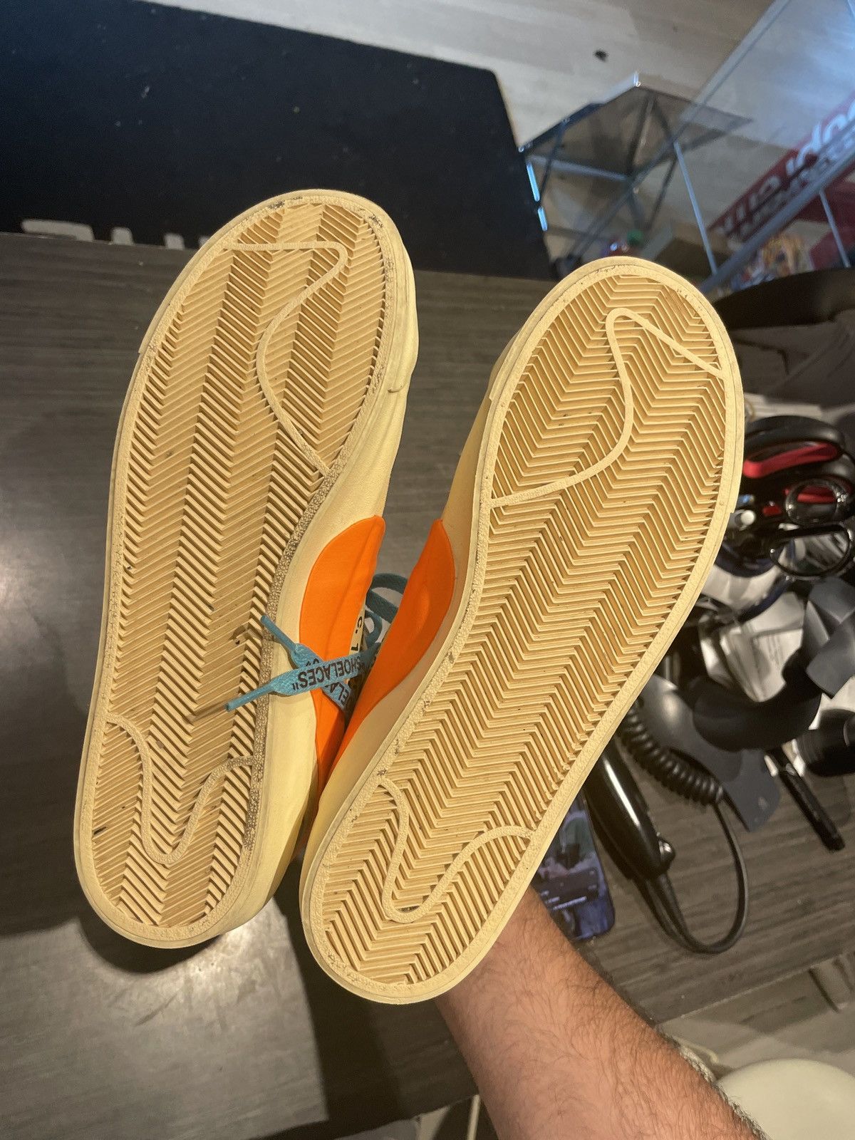 Nike × Off-White Nike x off white blazer mid tan Size US 8 / EU 41 - 7 Thumbnail