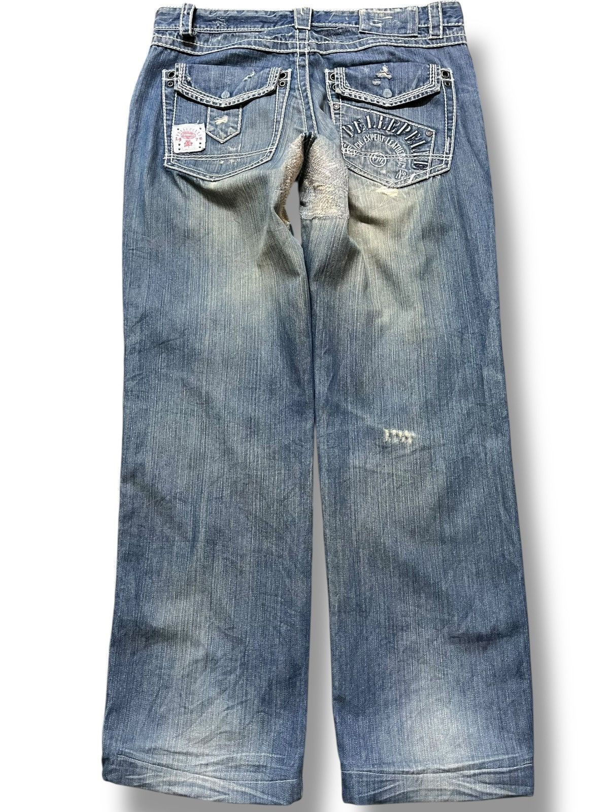 Pelle Pelle Vintage Pelle Pelle Ripped Distressed Denim Size US 35 - 7 Thumbnail