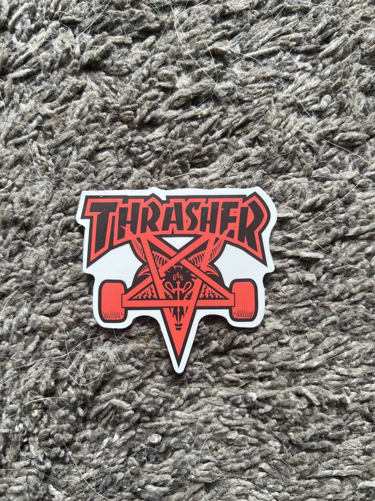 Thrasher Thrasher Magazine Skate Goat Pentagram Skateboard Sticker Size ONE SIZE - 1 Thumbnail