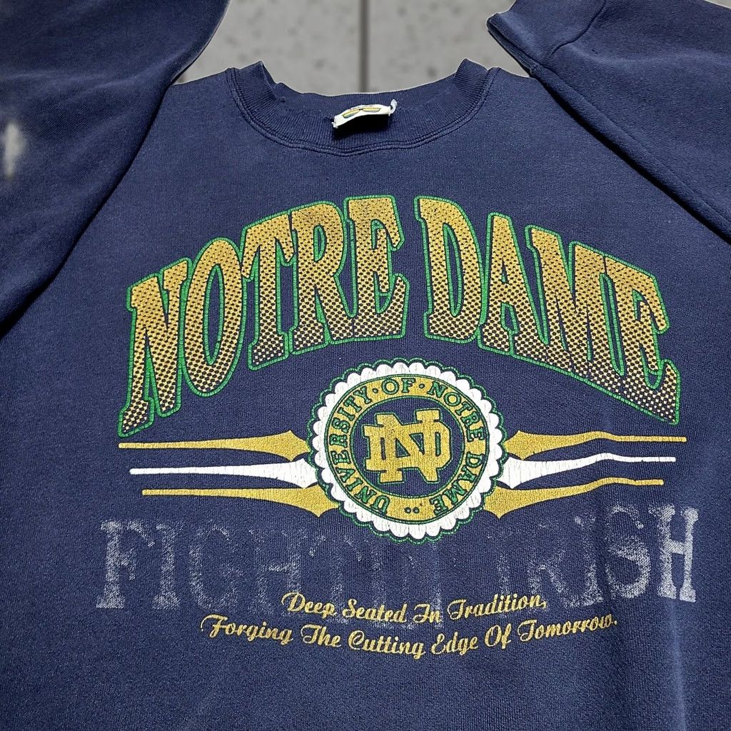 NCAA VINTAGE 20/20 Sport Inc Notre Dame Fighting Irish NCAA Sweatshirt Men’s XL Blue Size US XL / EU 56 / 4 - 1 Thumbnail