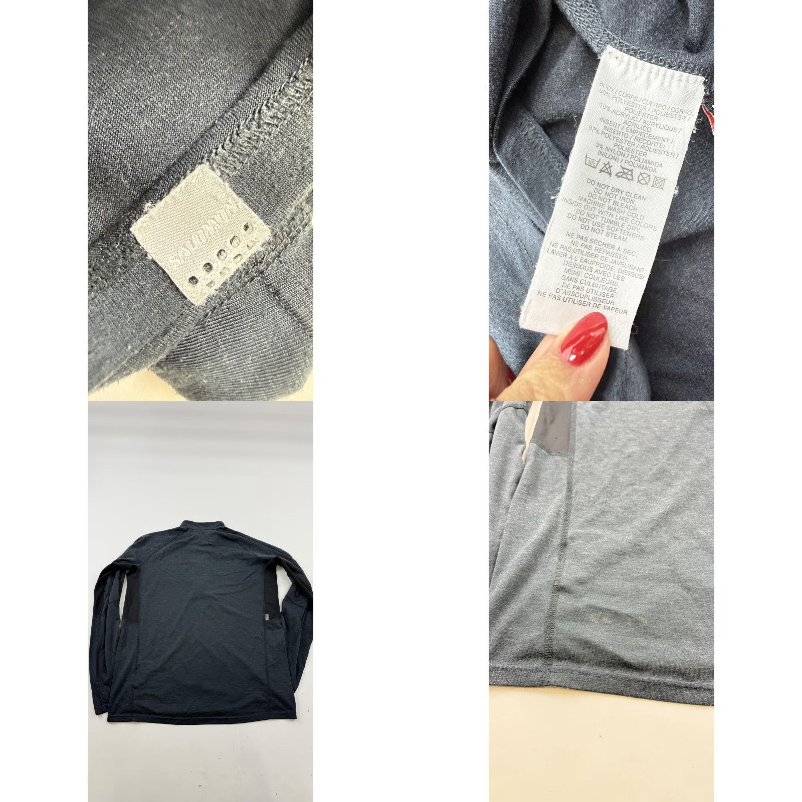 Vintage Scent Shield Sweater Mens XL Gray Quarter Zip Pullover Base Layer Xstatic Size US L / EU 52-54 / 3 - 8 Thumbnail