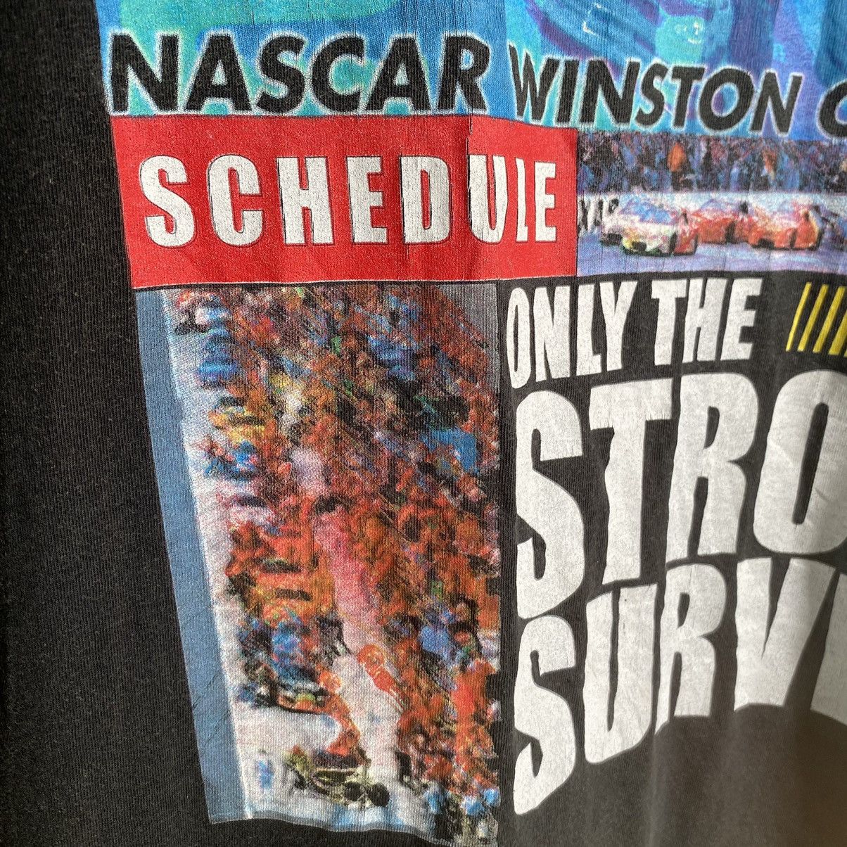 NASCAR Thrashed Faded Vintage 2001 Nascar Winston Cup ERD GRUNGE T Size US XL / EU 56 / 4 - 5 Thumbnail