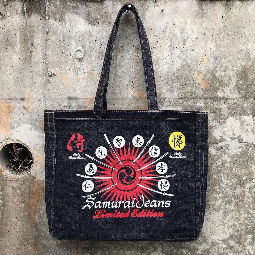 image of Samurai Jeans Osaka Umeda Honten Special Edition in Indigo, Men's