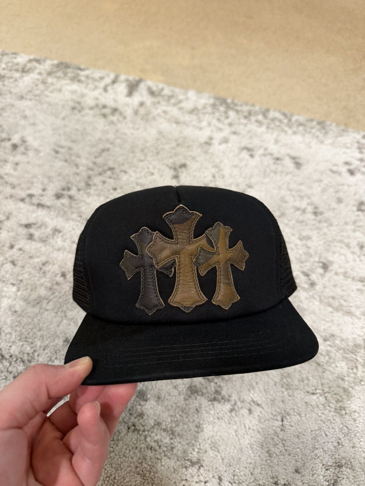 Chrome Hearts Chrome Hearts Camo Cemetery Cross Patch Trucker Size ONE SIZE - 1 Thumbnail