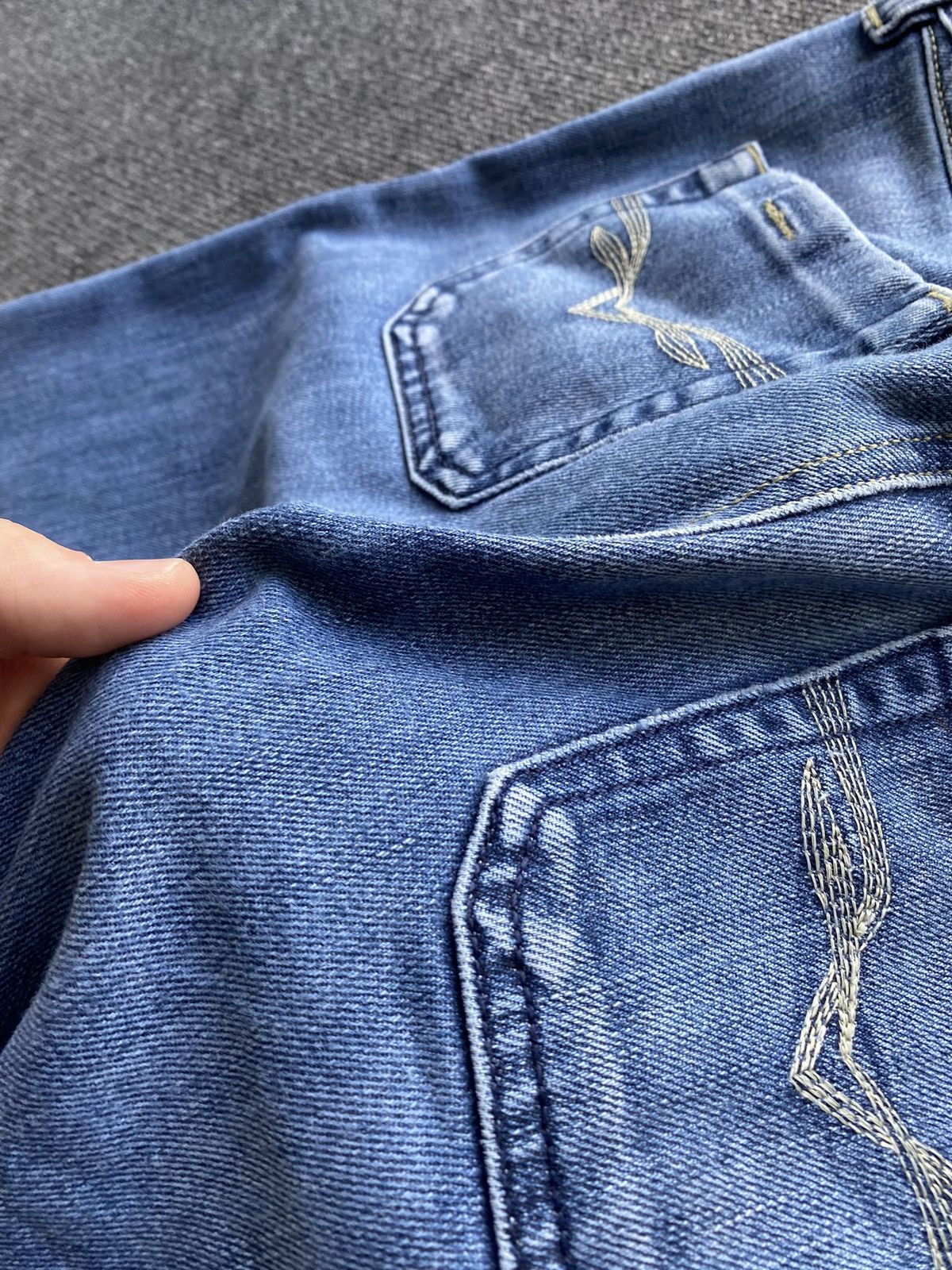 Diesel 🔥Opium Punk Diesel Blue Jeans Bootcut goth emo alt 29 Size 29" - 18 Thumbnail