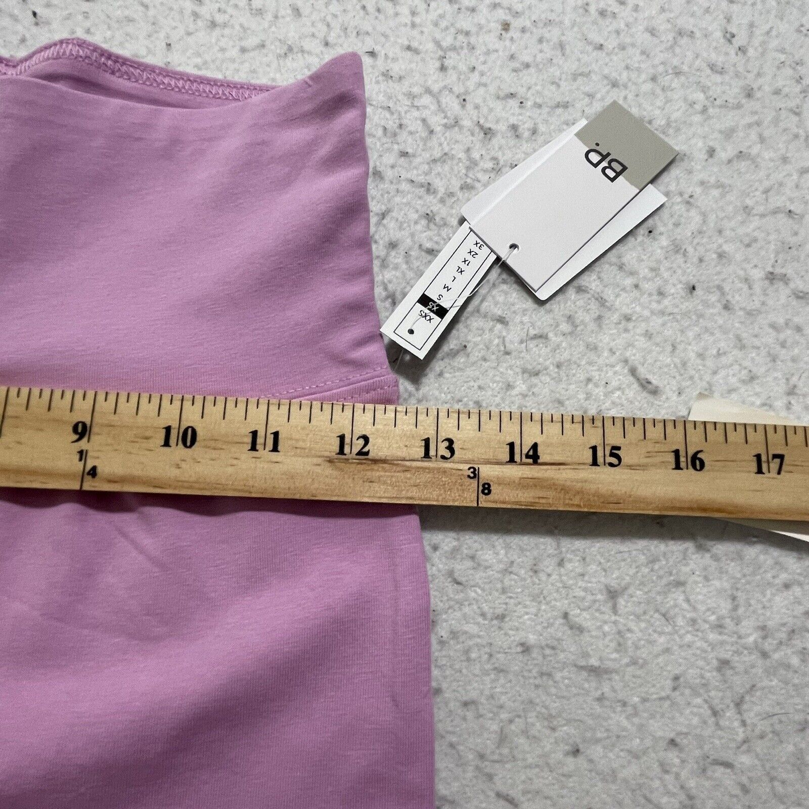 Nordstrom BP Pink Purple Tulip Biker Shorts High Waisted 8" Inseam Size 26" / US 2 / IT 38 - 9 Thumbnail