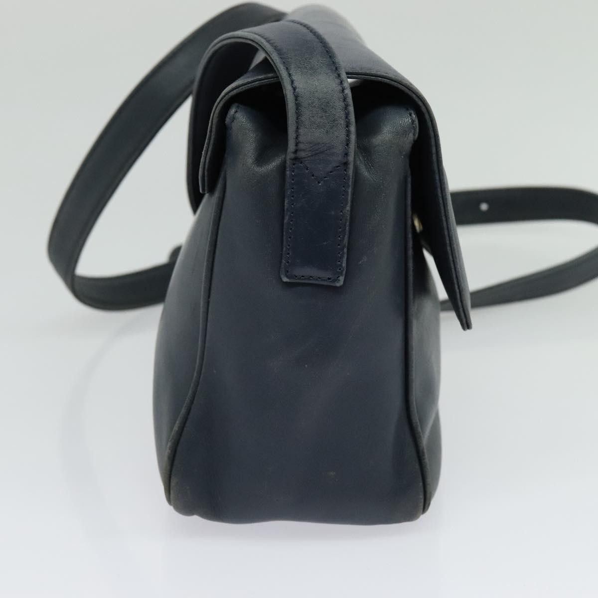 Dior DIOR Shoulder Bag Leather Navy Gold Size ONE SIZE - 4 Thumbnail