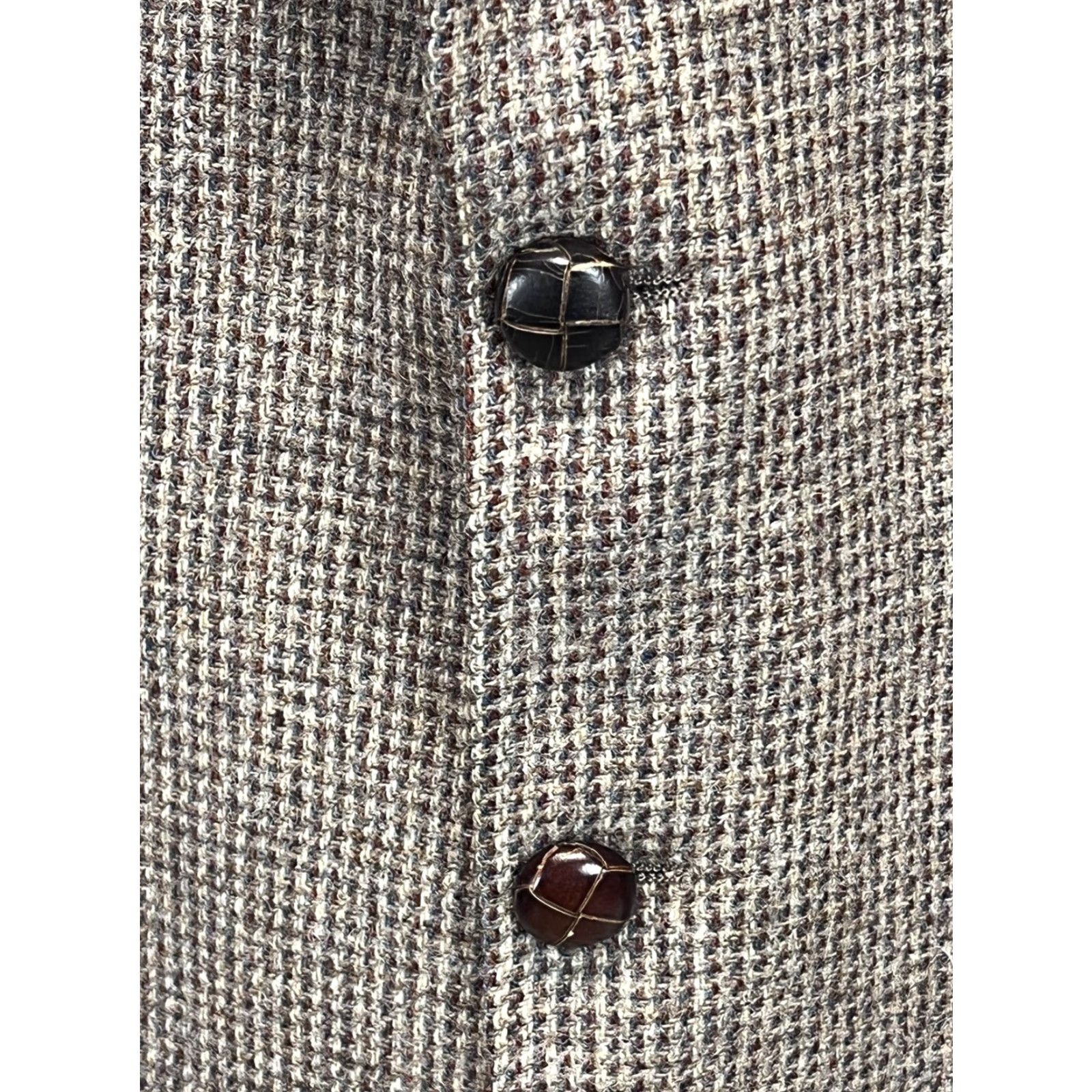 Stafford VINTAGE Stafford Sport Coat Mens 46L Brown Single-Vented Unstructured VGUC Harris Teeed Style Coat Size US S / EU 44-46 / 1 - 3 Thumbnail