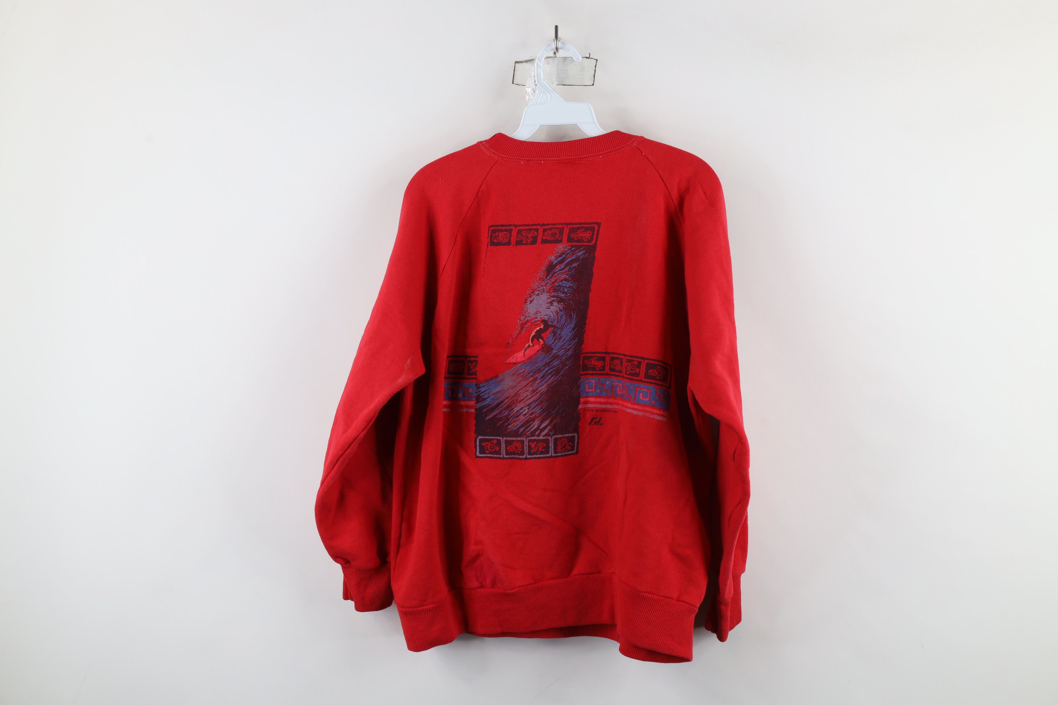 Vintage Vintage 80s Streetwear Hawaii Surfing Crewneck Sweatshirt Size US M / EU 48-50 / 2 - 15 Thumbnail