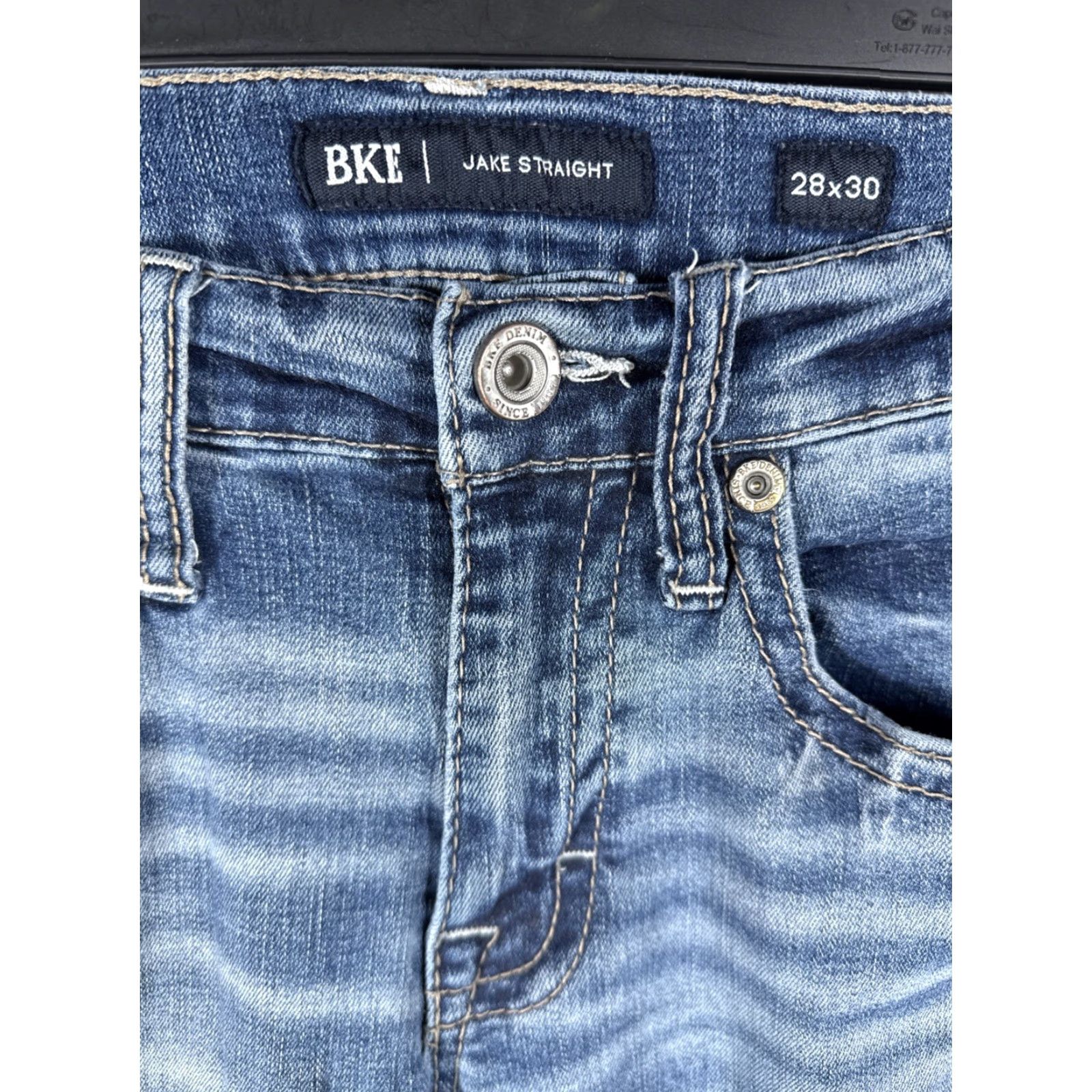 BKE BKE Jake Straight Jeans Mens 28x30 Blue Buckle Bke Straight Leg Jeans Mens 28x30 Blue Size US 28 / EU 44 - 3 Thumbnail