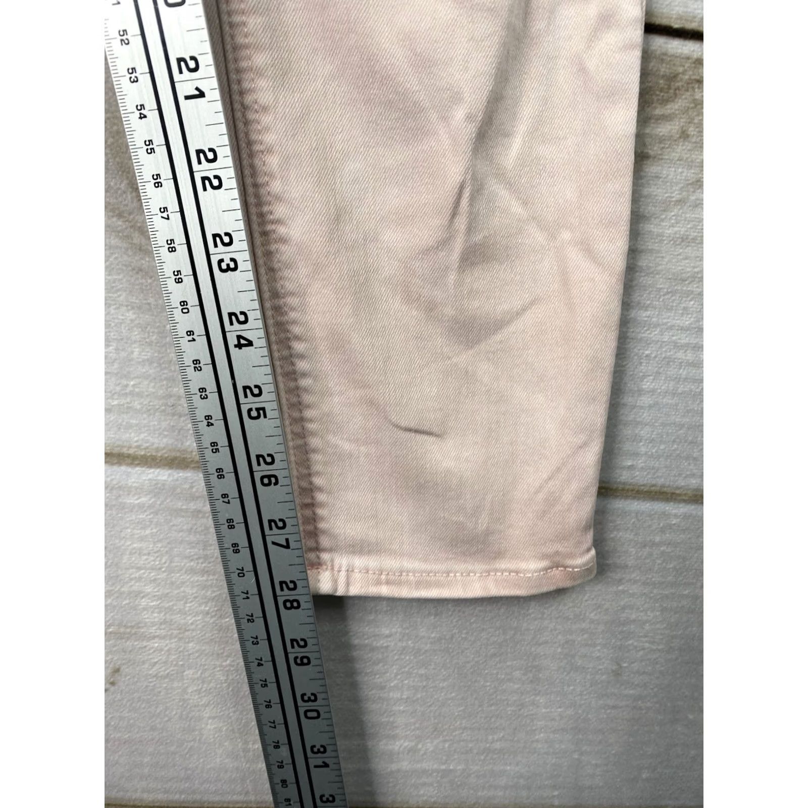 Old Navy Old Navy Womens Jeans 10 Rockstar Skinny Jeans Pink Mid-Rise Stretch Distressed Shirt? Size 32" / US 10 / IT 46 - 5 Thumbnail