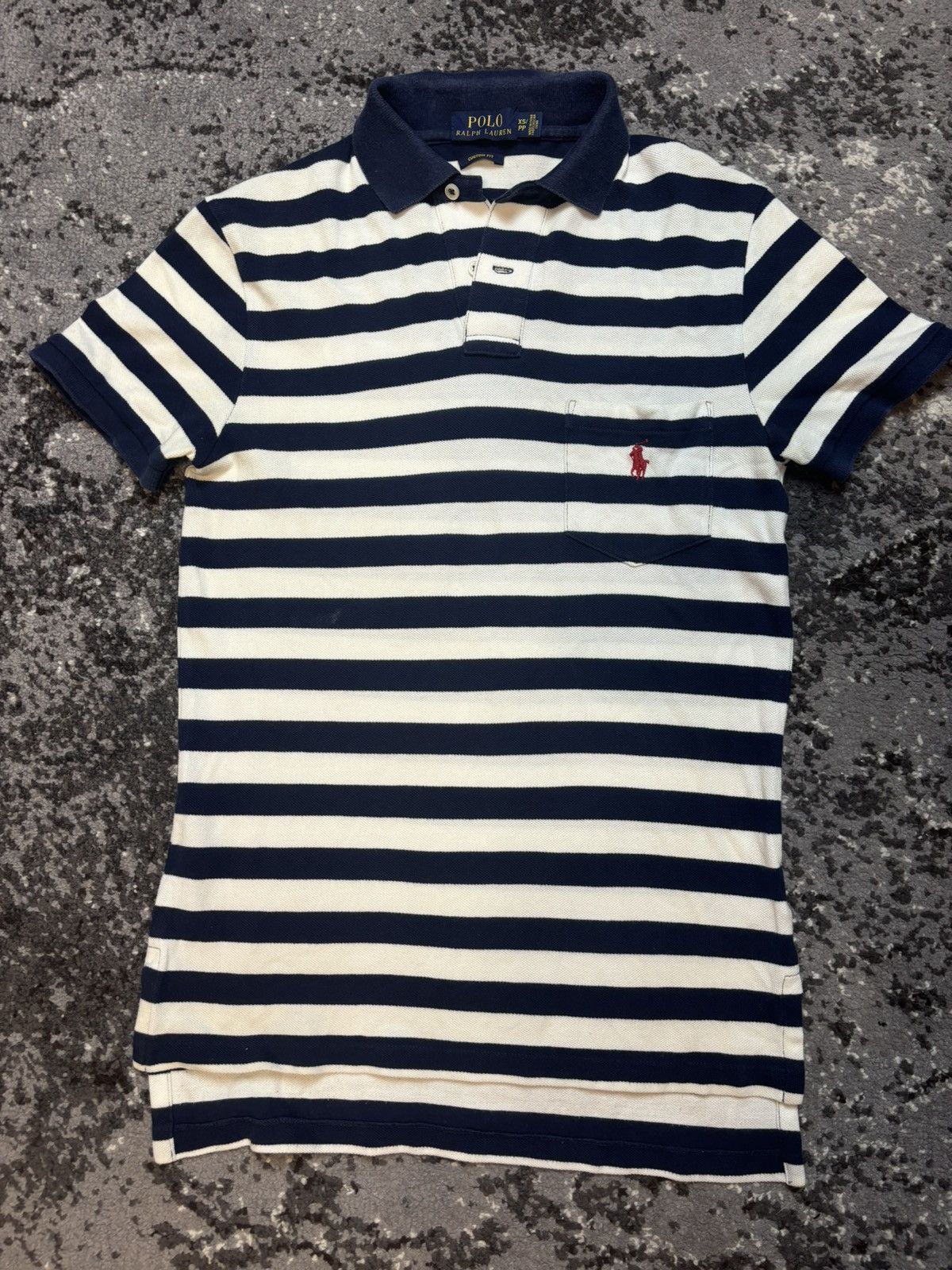 Polo Ralph Lauren × Vintage Polo Ralph Lauren Stripe Cotton Pocket logo Size XS / US 0-2 / IT 36-38 - 1 Thumbnail