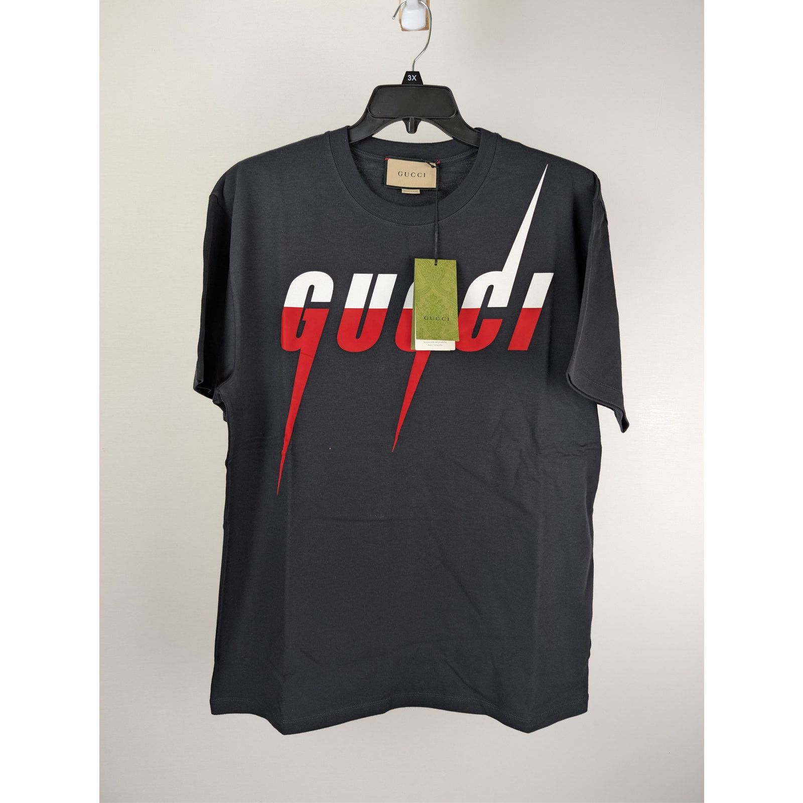Gucci o1rshd1 Gucci Logo Tee T-Shirt in Black Size US L / EU 52-54 / 3 - 2 Thumbnail