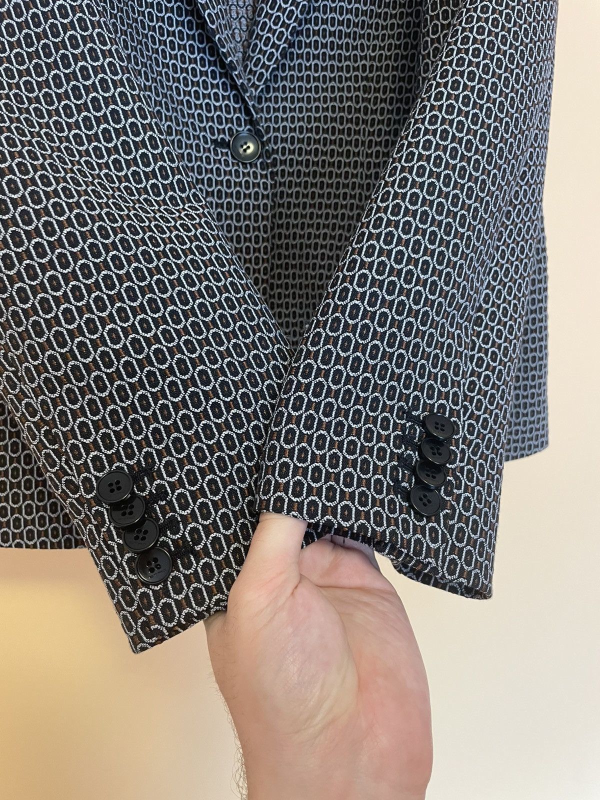 Etro Etro Milano One Button Women Pattern Wool Blazer Size M / US 6-8 / IT 42-44 - 7 Thumbnail