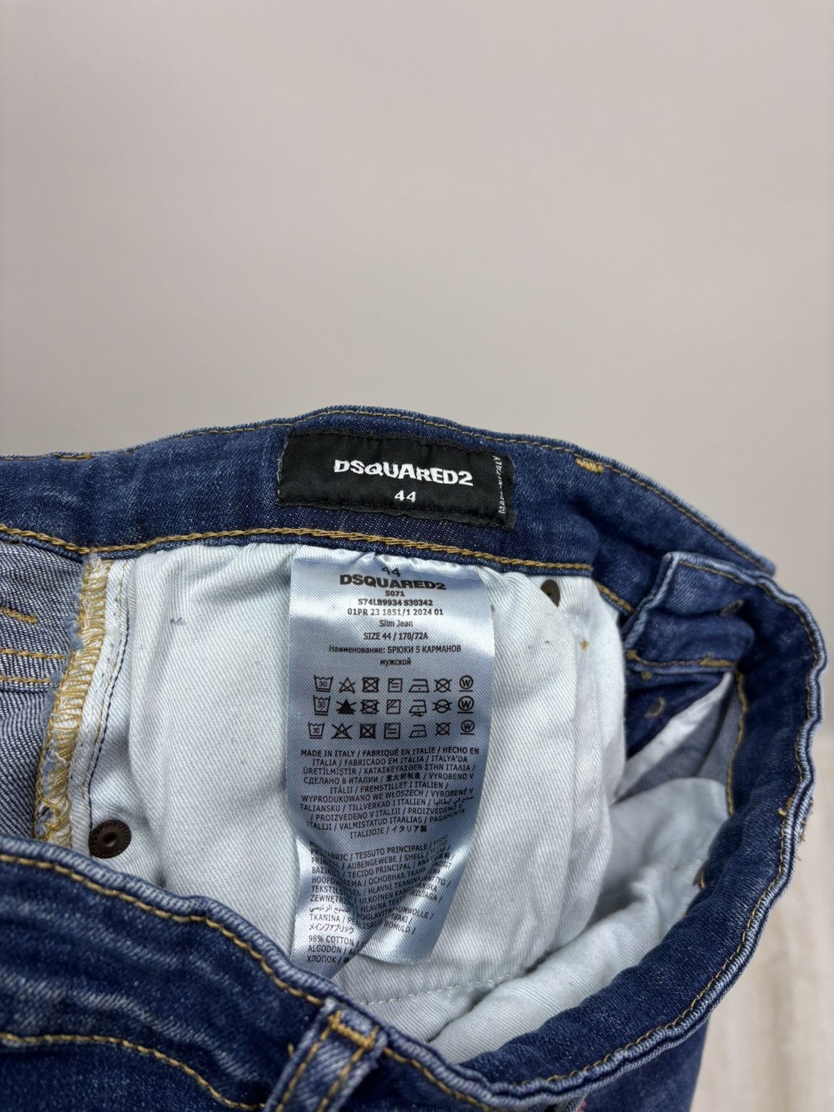 Dsquared2 Mens denim shorts Dsquared2 Size 44 Color Blue Size US 32 / EU 48 - 6 Thumbnail