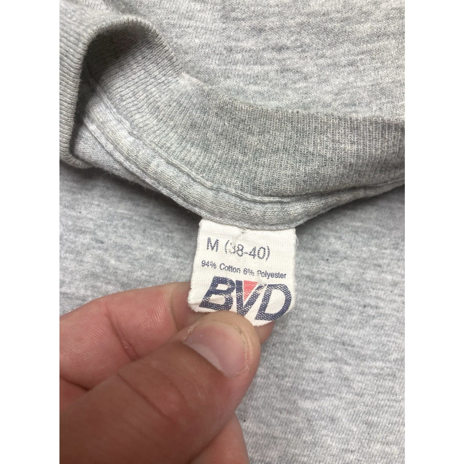 Vintage VINTAGE 80s B.V.D Pocket T-Shirt Gray Men M Shirt Size US M / EU 48-50 / 2 - 6 Thumbnail