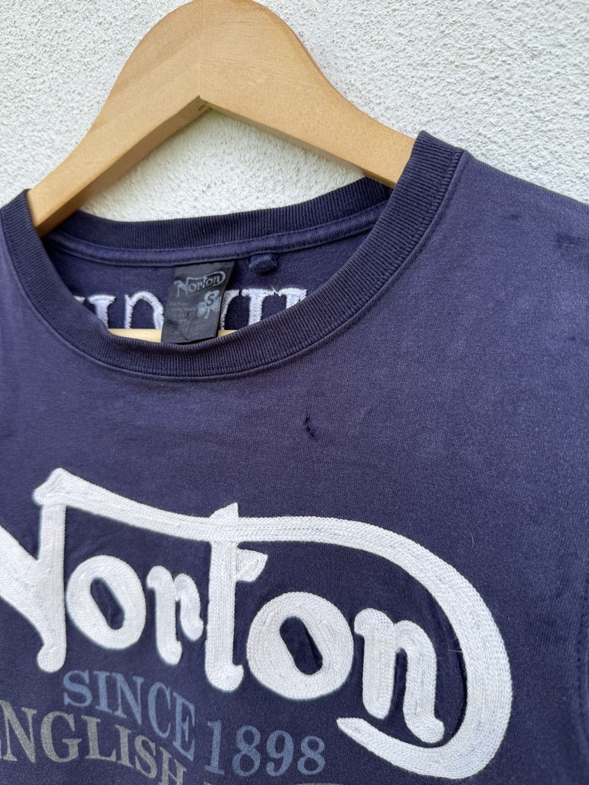 Norton Thrashed Distressed Norton Grunge Tees Size US XS / EU 42 / 0 - 6 Thumbnail