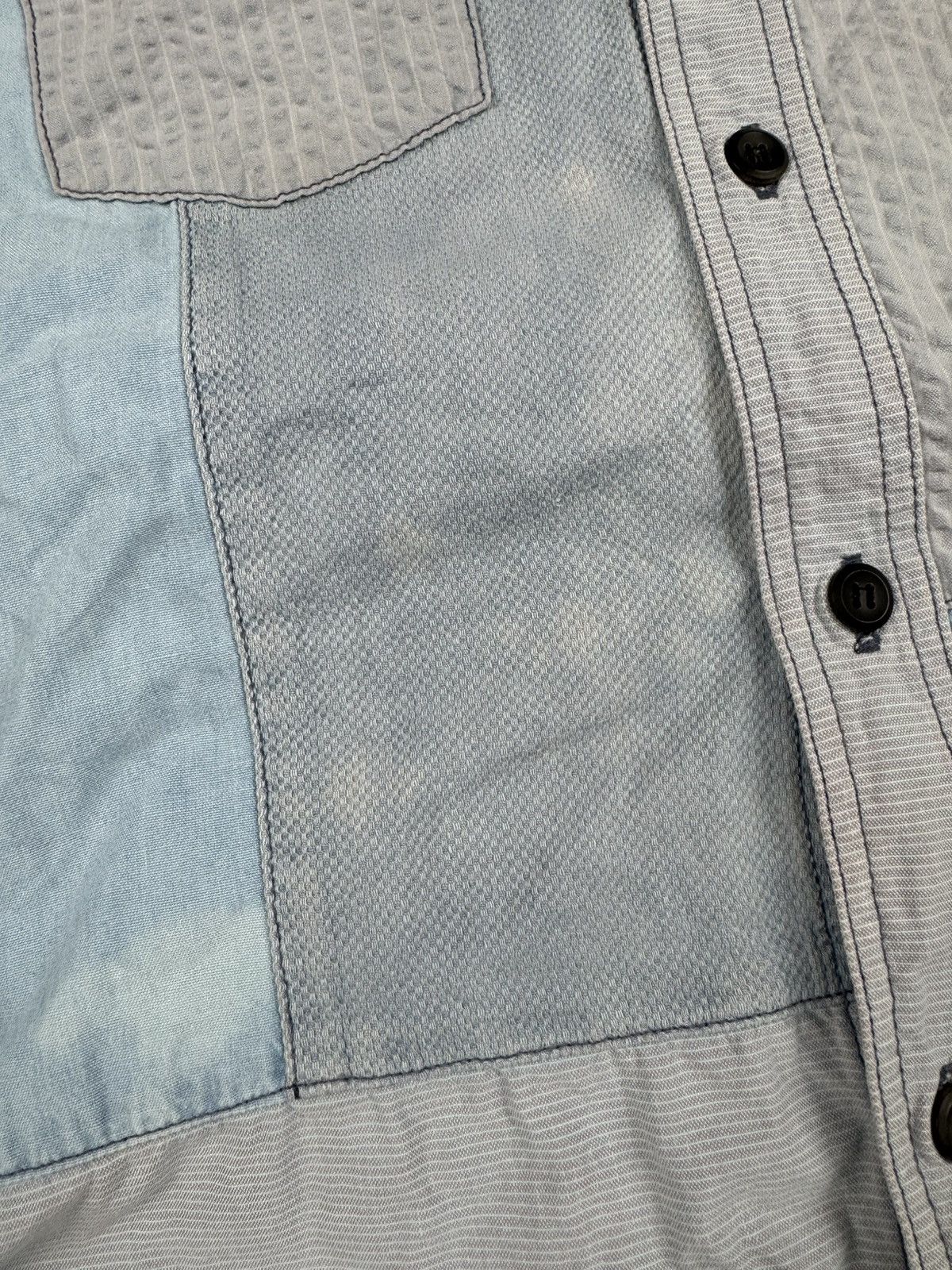 FDMTL Vintage FDMTL crazy patchwork sashiko boro style shirt Size US S / EU 44-46 / 1 - 16 Thumbnail