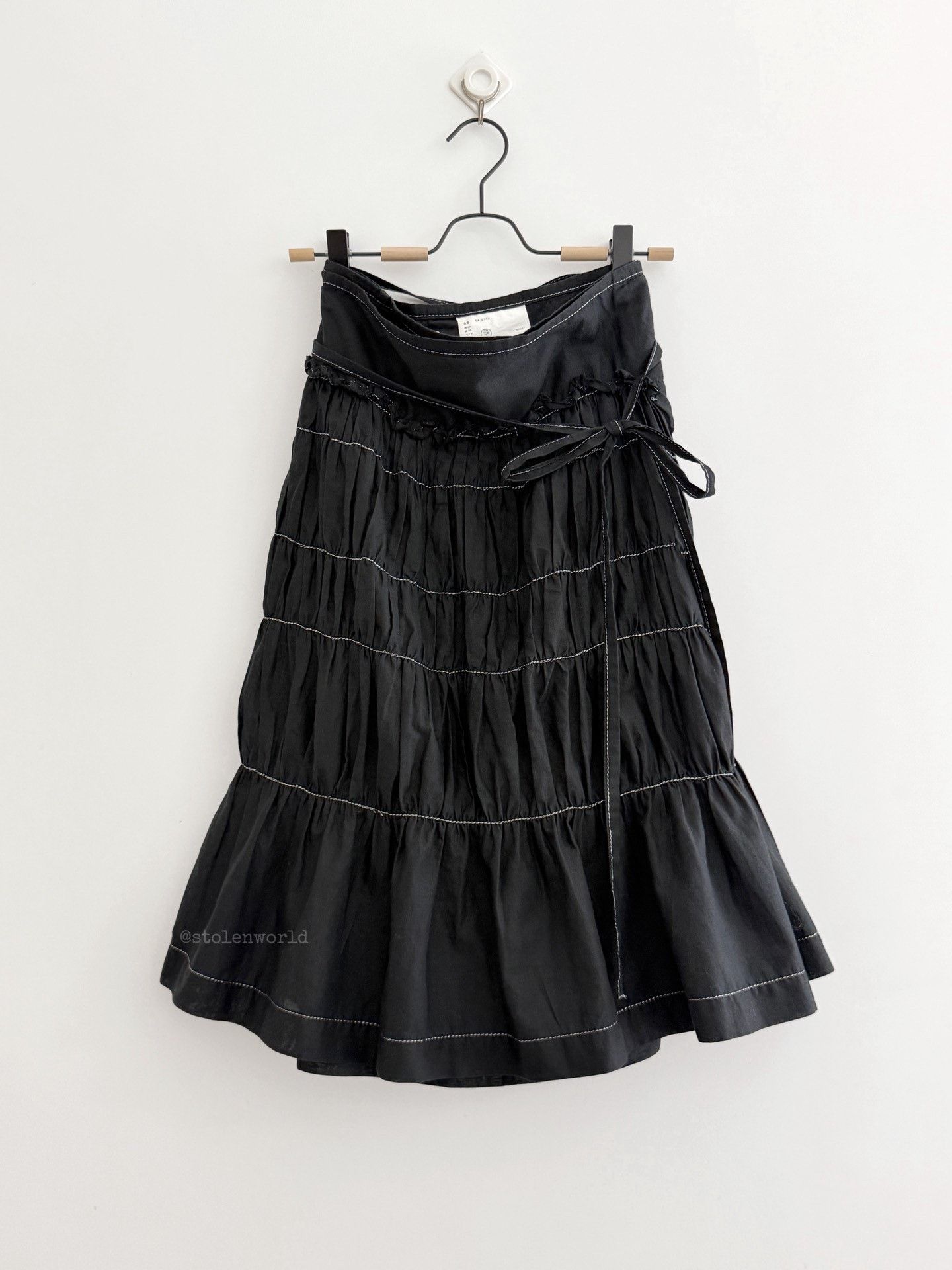 Comme des Garcons Comme des Garçons Pleated Wrap Skirt Size 32" / US 10 / IT 46 - 1 Thumbnail