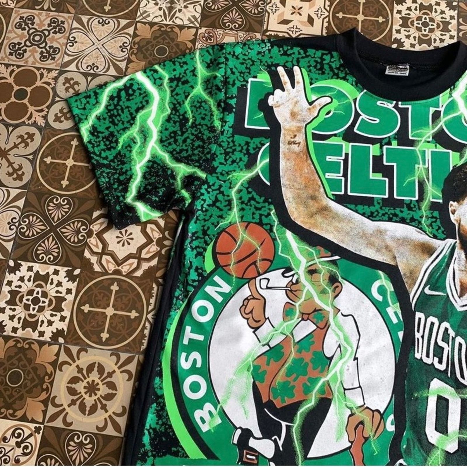 NBA NWT ALL OVER PRINT JAYSON TATUM AOP SIZE XXL CUT & SEW RARE Size US XXL / EU 58 / 5 - 6 Thumbnail