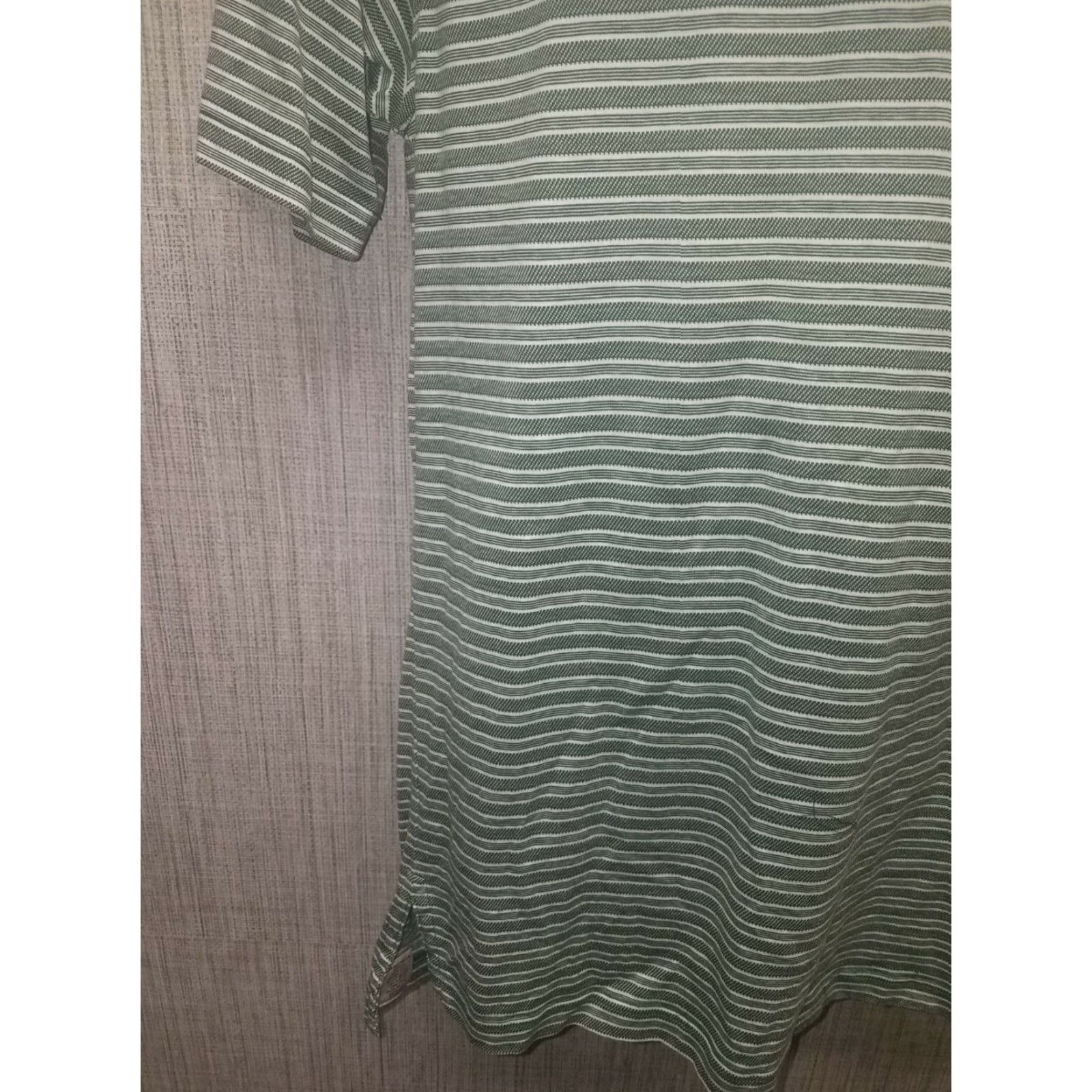 Peter Millar Peter Millar Polo Mens L Golf 100% Cotton Green Striped Polo Mens L Green Striped Golf Polo Peter Millar Mens L Size US L / EU 52-54 / 3 - 3 Thumbnail