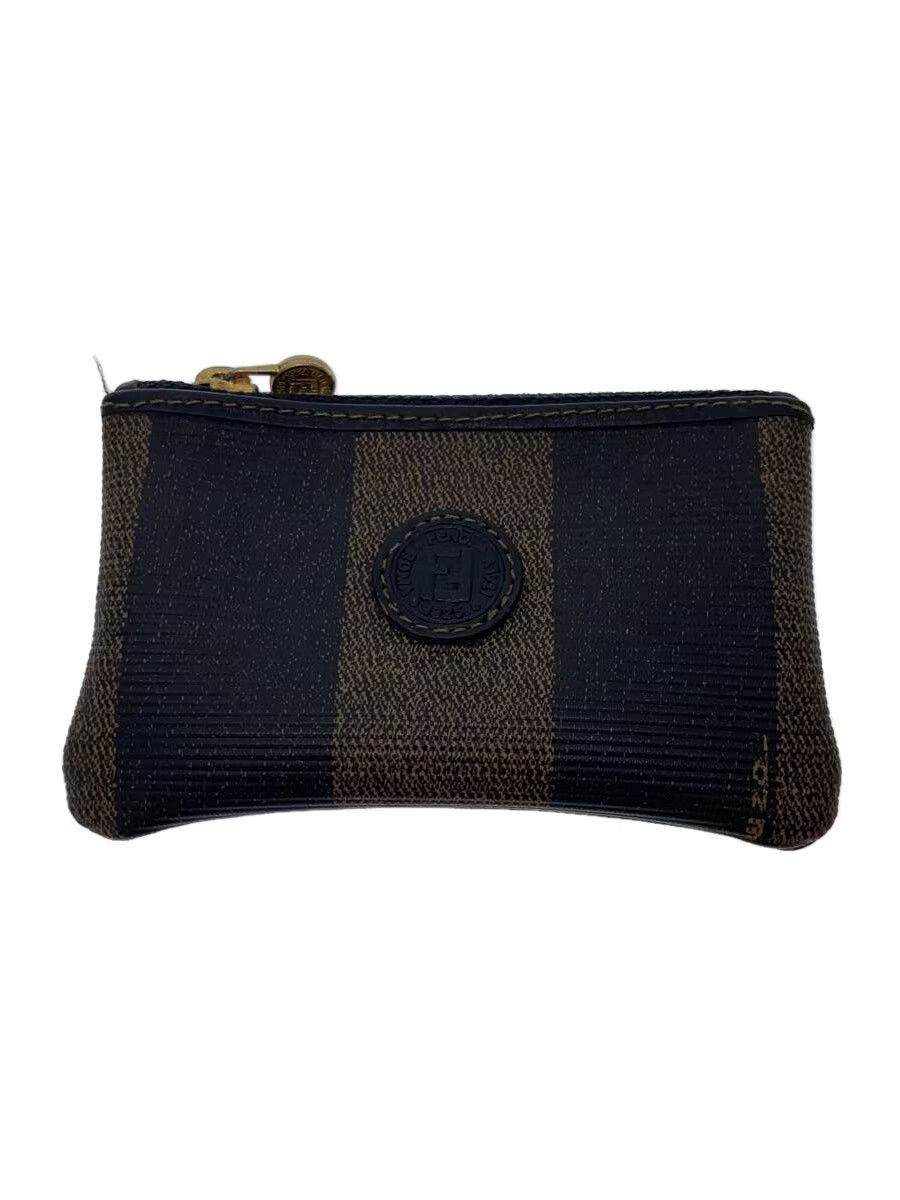 Fendi Fendi Pecan Coin Case Brown Stripe Size ONE SIZE - 1 Thumbnail