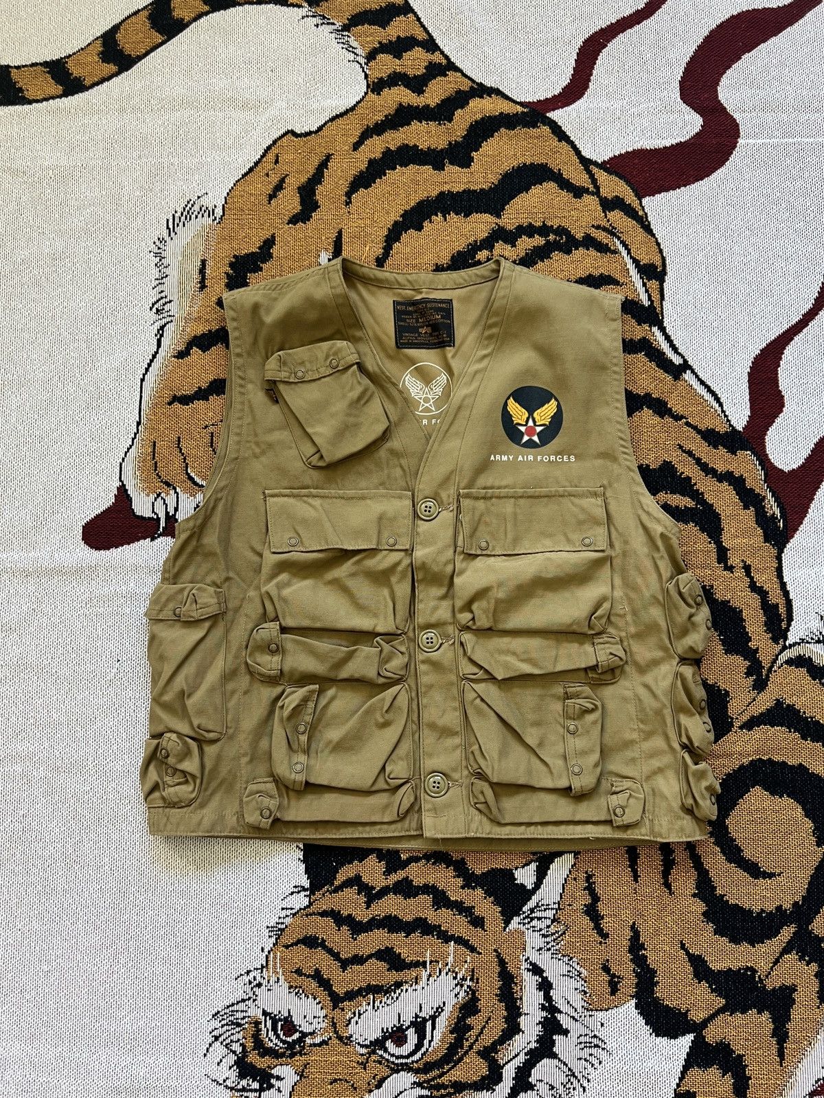Alpha Industries Alpha Industries - rare Air Force Tactical vests Type-C1 Size US M / EU 48-50 / 2 - 8 Thumbnail